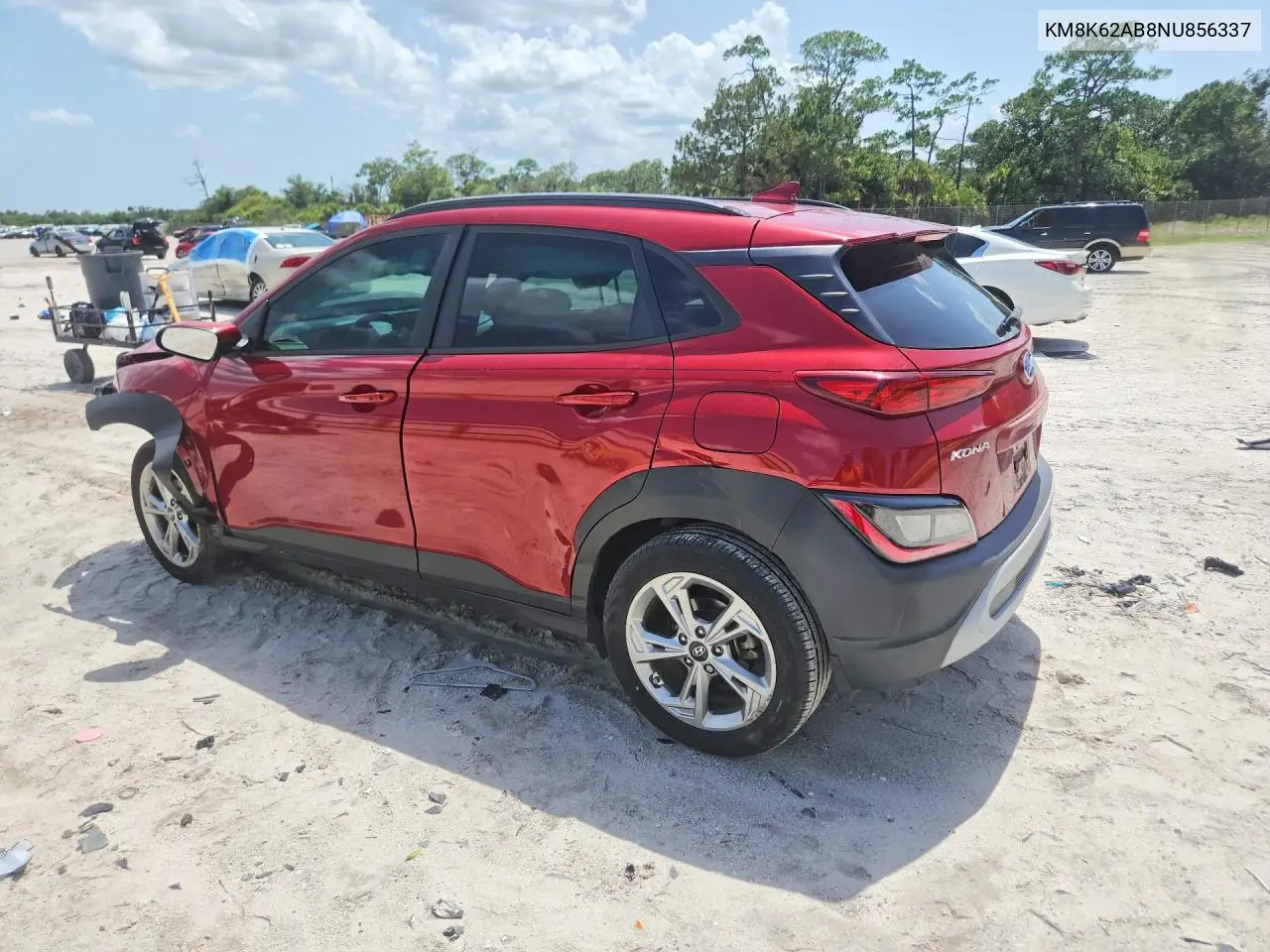 2022 Hyundai Kona Sel VIN: KM8K62AB8NU856337 Lot: 61245096