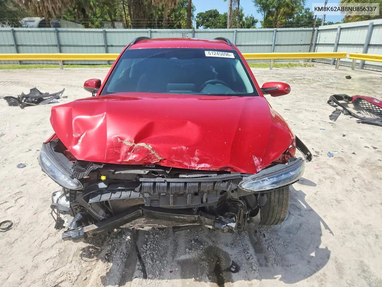2022 Hyundai Kona Sel VIN: KM8K62AB8NU856337 Lot: 61245096