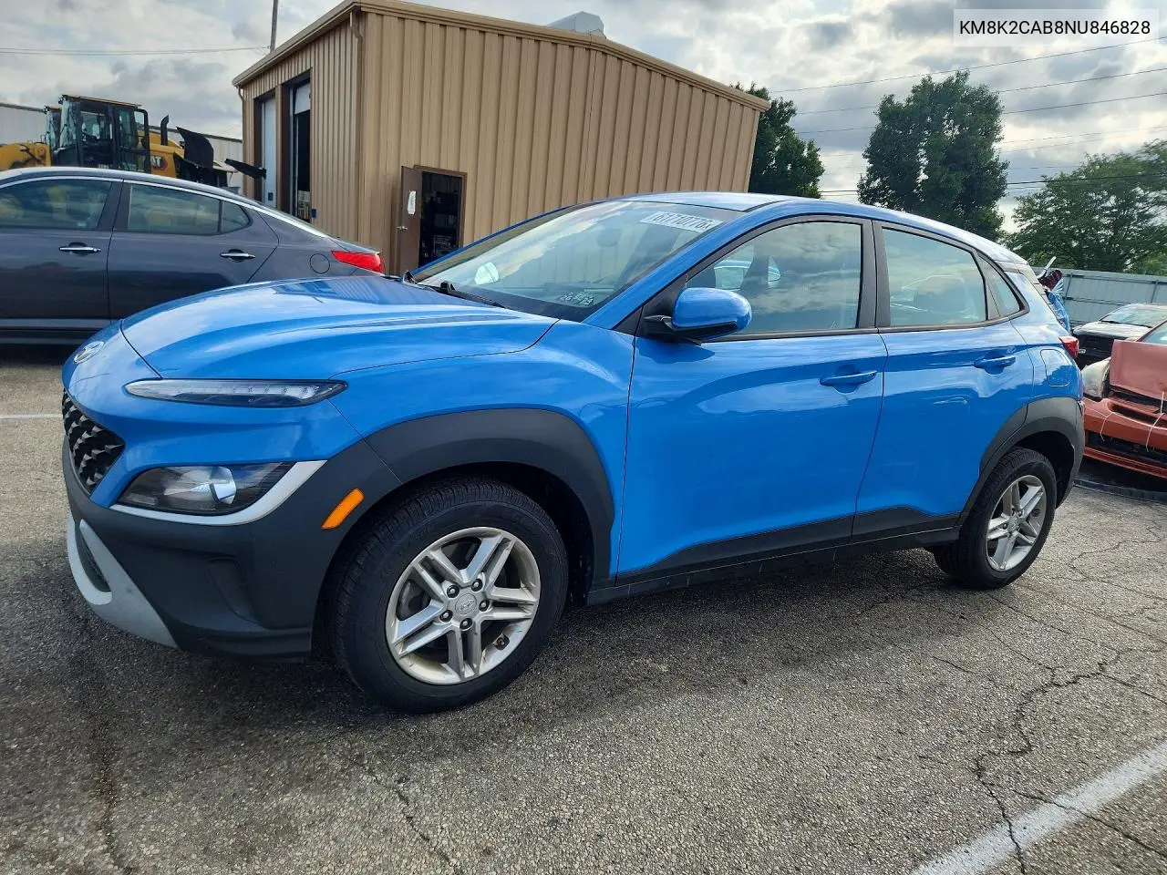 2022 Hyundai Kona Se VIN: KM8K2CAB8NU846828 Lot: 61710776
