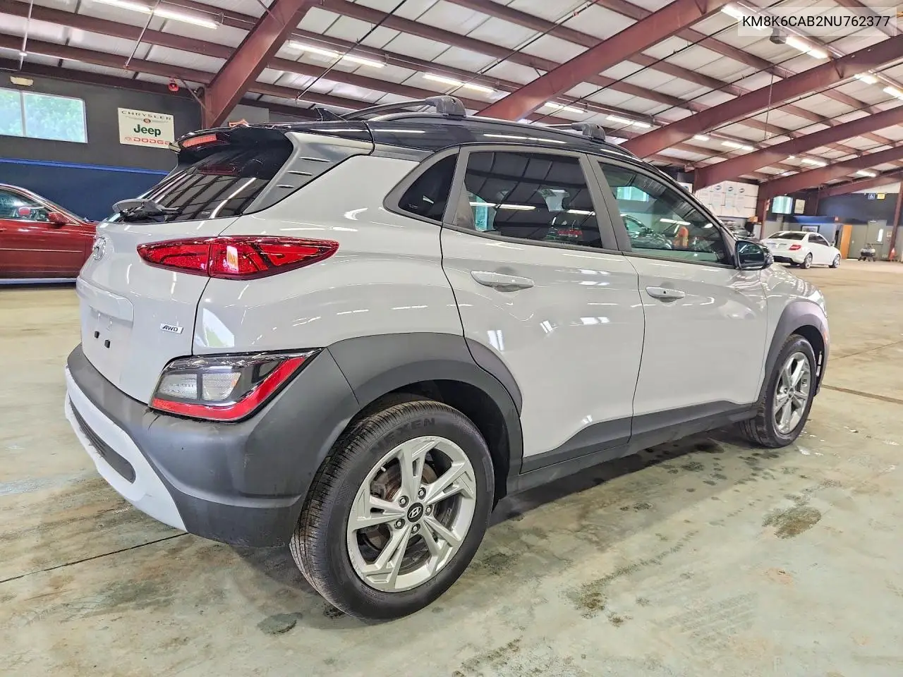 2022 Hyundai Kona Sel VIN: KM8K6CAB2NU762377 Lot: 62225026