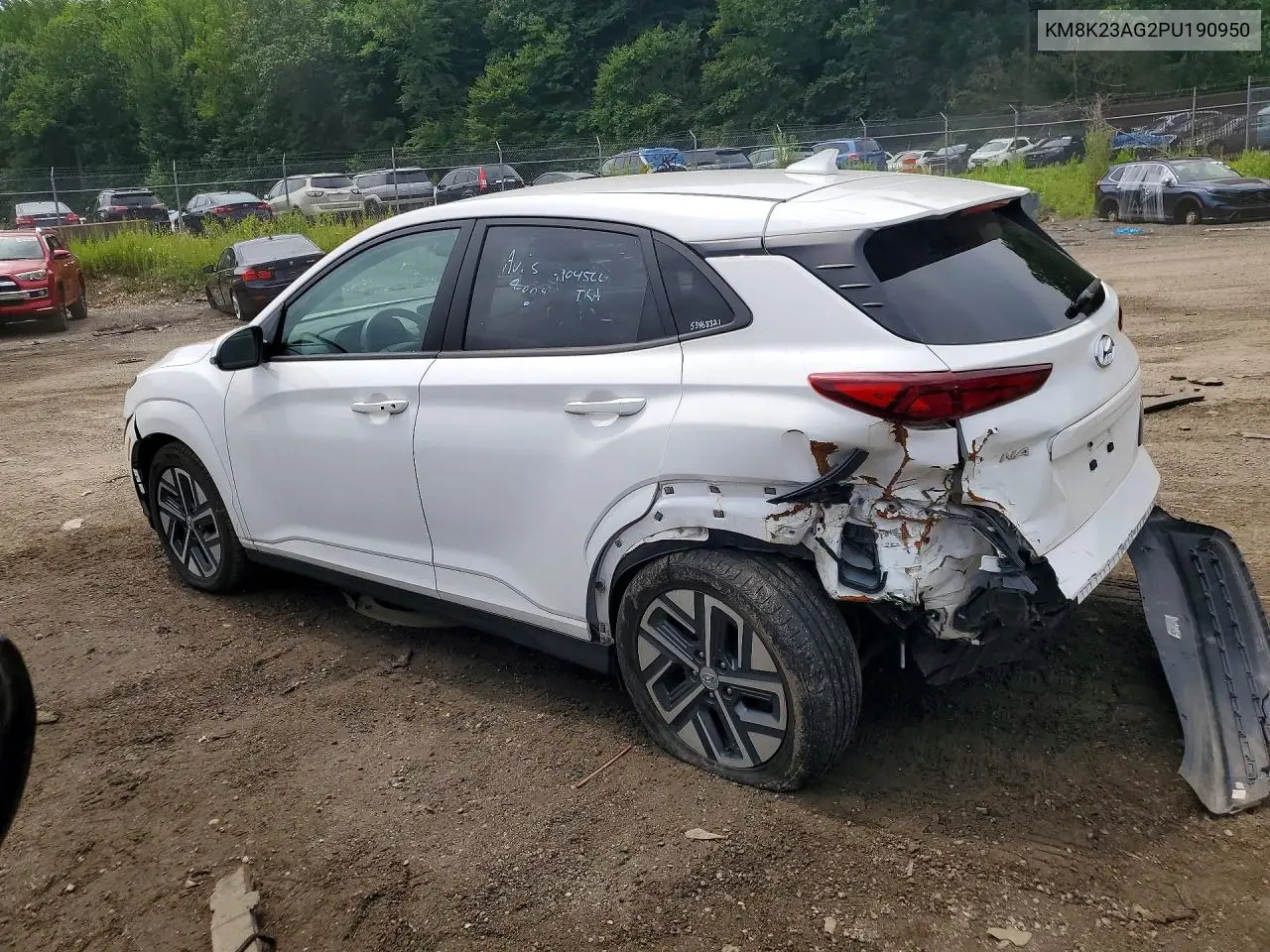 2023 Hyundai Kona Se VIN: KM8K23AG2PU190950 Lot: 59738606