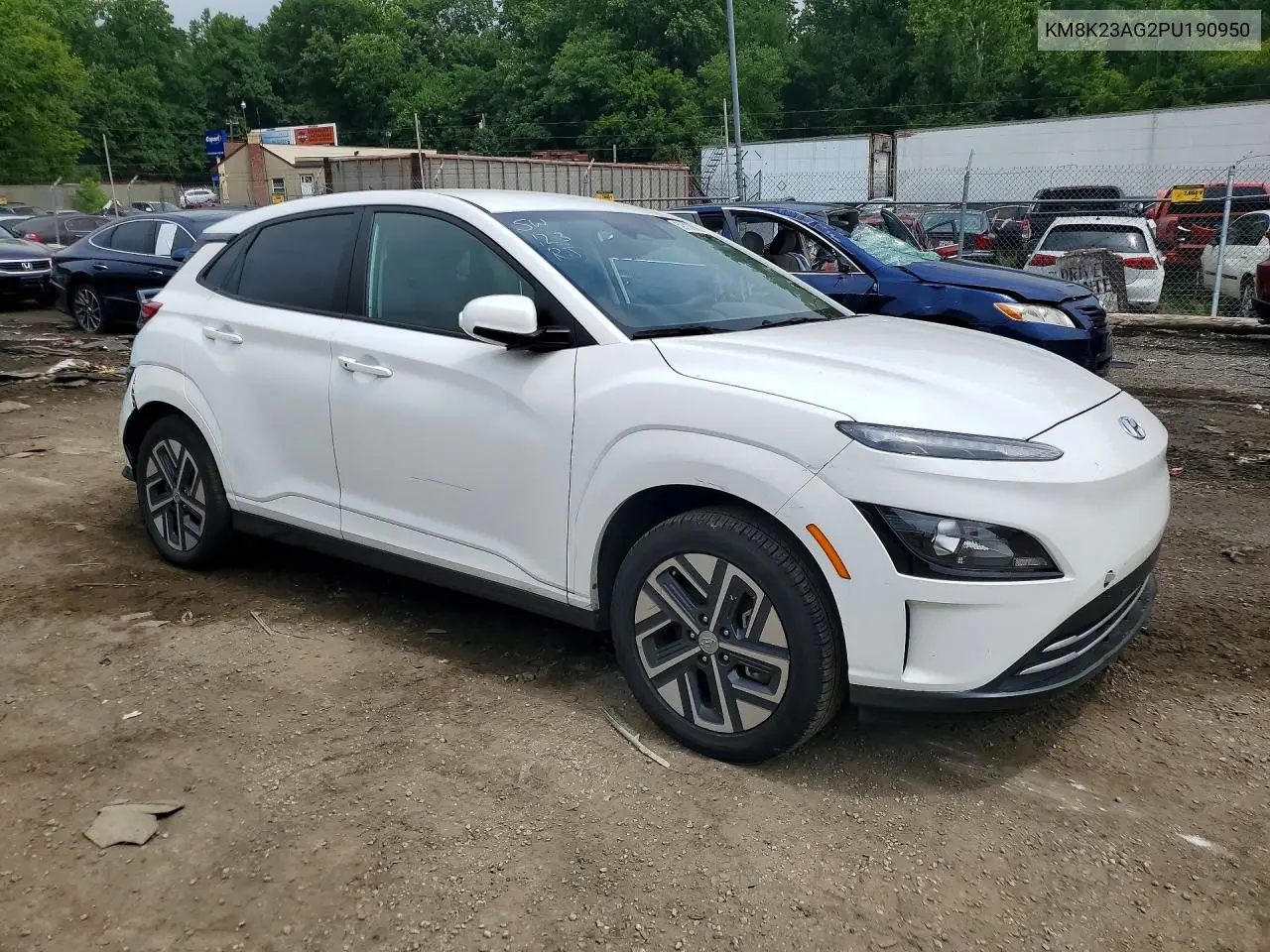 2023 Hyundai Kona Se VIN: KM8K23AG2PU190950 Lot: 59738606