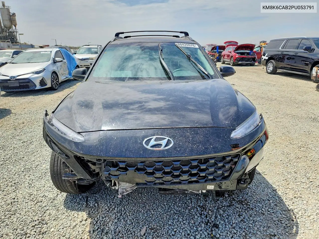 2023 Hyundai Kona Sel VIN: KM8K6CAB2PU053791 Lot: 60420976
