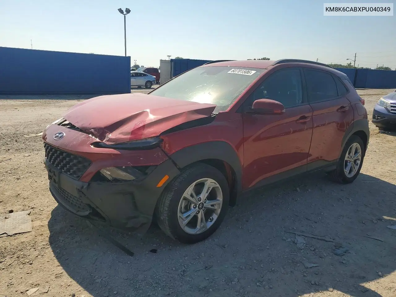 2023 Hyundai Kona Sel VIN: KM8K6CABXPU040349 Lot: 60701506