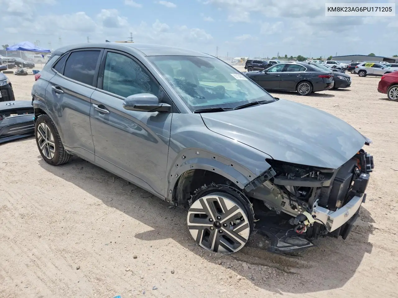 2023 Hyundai Kona Se VIN: KM8K23AG6PU171205 Lot: 61134836