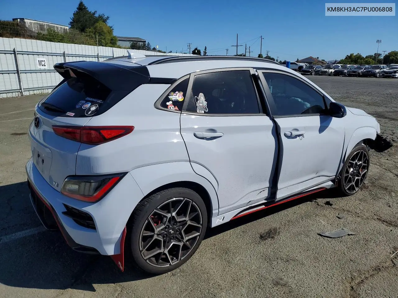 2023 Hyundai Kona N Base VIN: KM8KH3AC7PU006808 Lot: 61238156