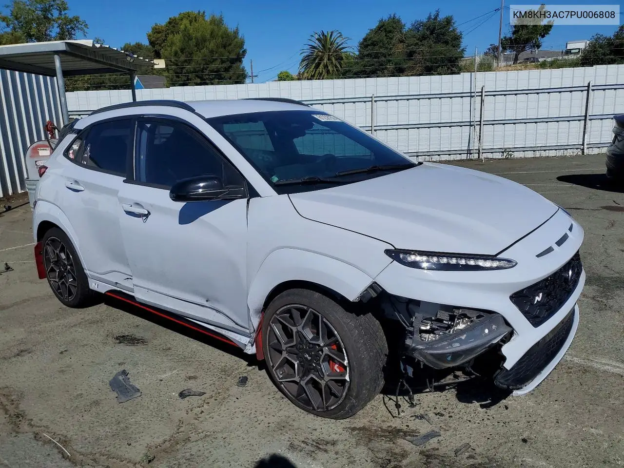 2023 Hyundai Kona N Base VIN: KM8KH3AC7PU006808 Lot: 61238156