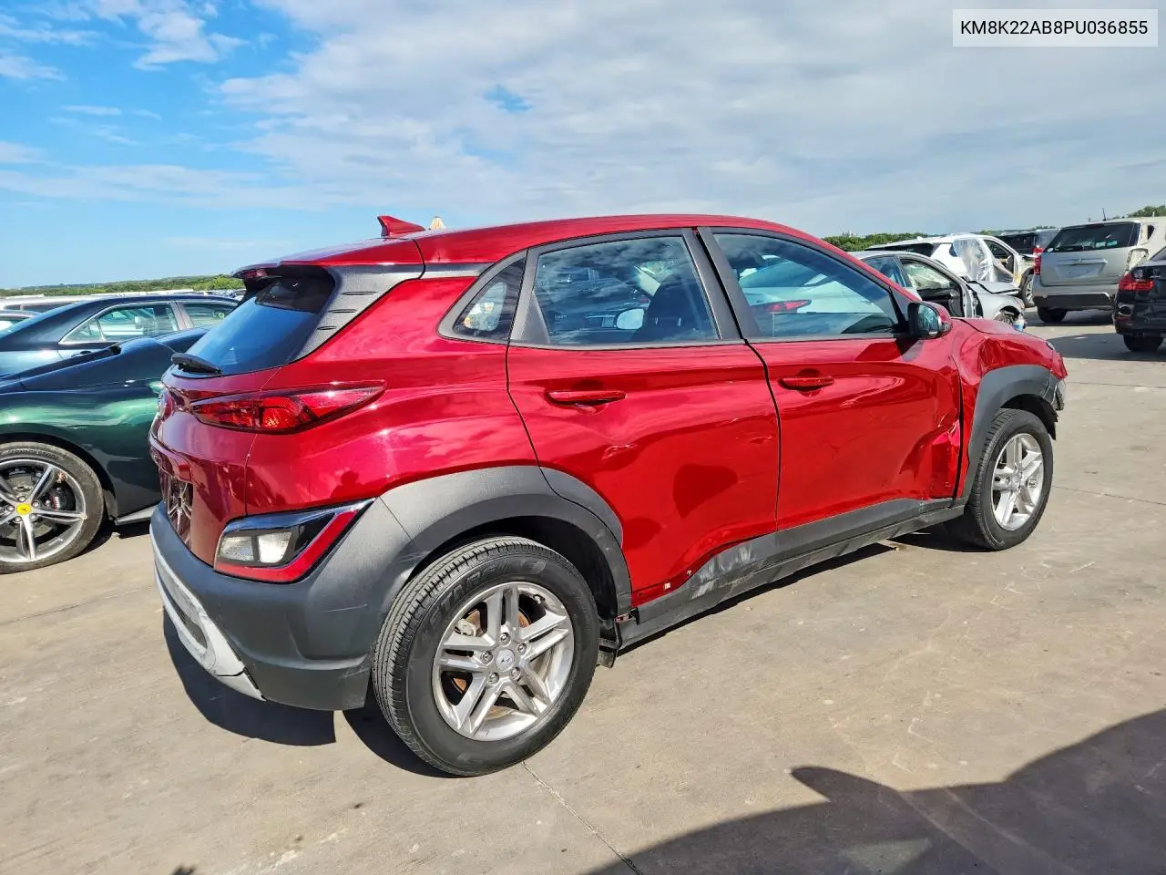 2023 Hyundai Kona Se VIN: KM8K22AB8PU036855 Lot: 61238406