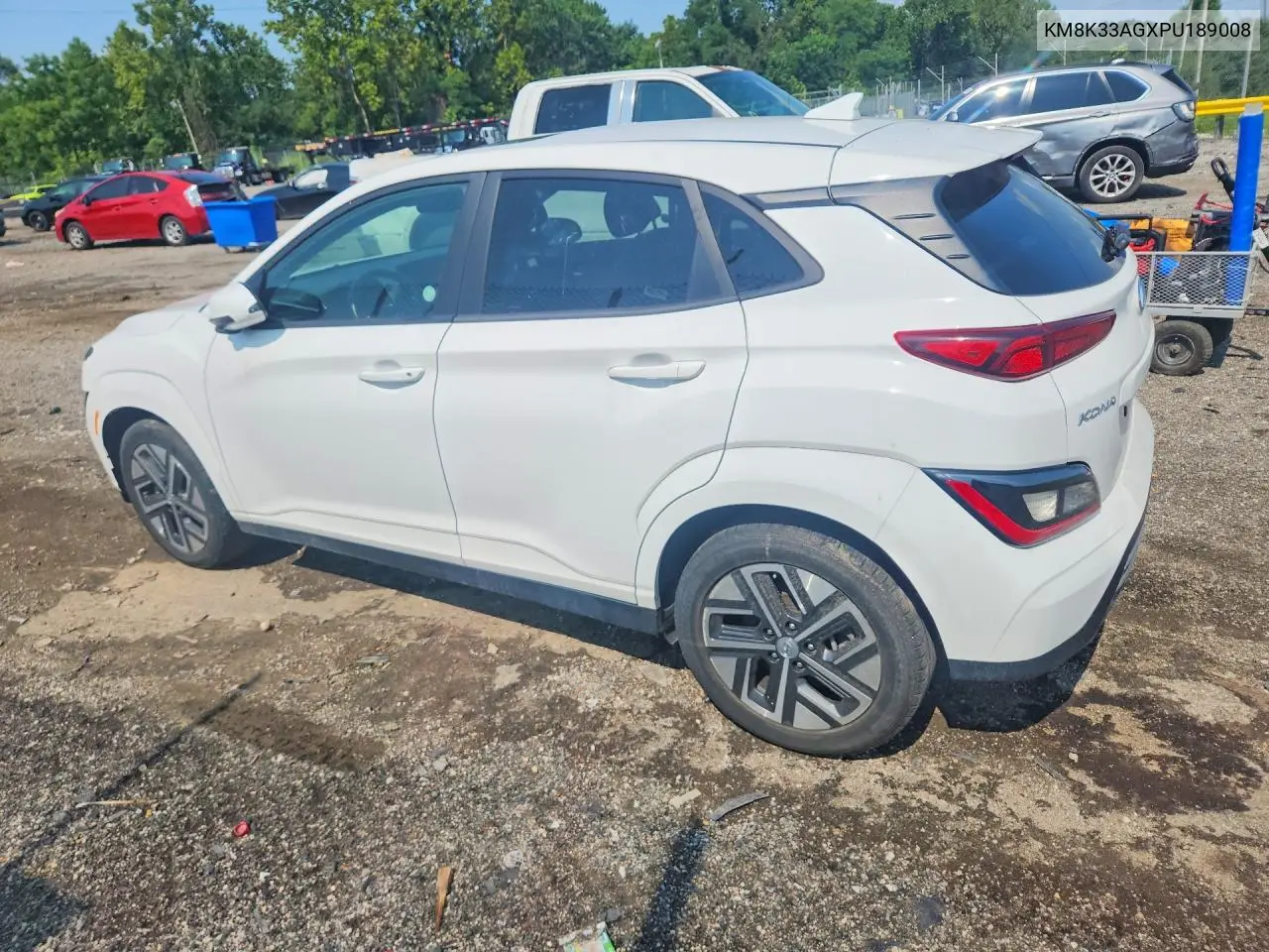 2023 Hyundai Kona Sel VIN: KM8K33AGXPU189008 Lot: 61873376