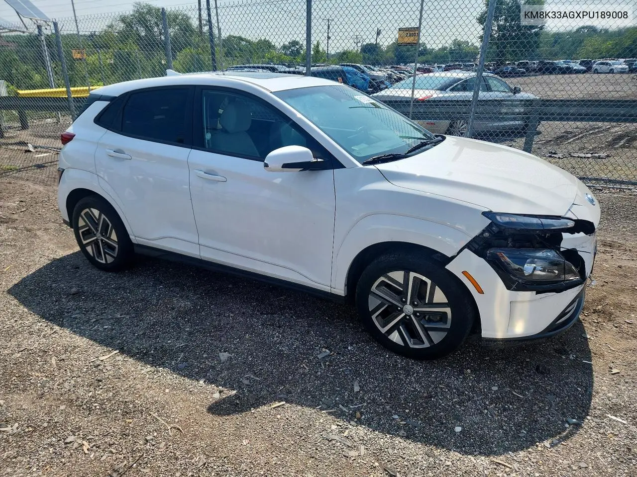 2023 Hyundai Kona Sel VIN: KM8K33AGXPU189008 Lot: 61873376