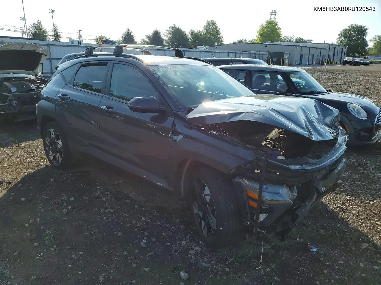 2024 Hyundai Kona Sel VIN: KM8HB3AB0RU120543 Lot: 57222136