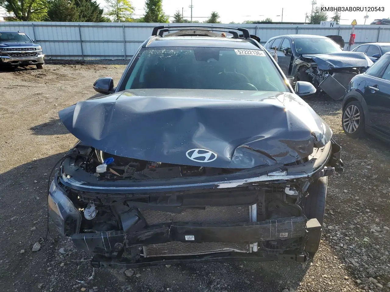 2024 Hyundai Kona Sel VIN: KM8HB3AB0RU120543 Lot: 57222136
