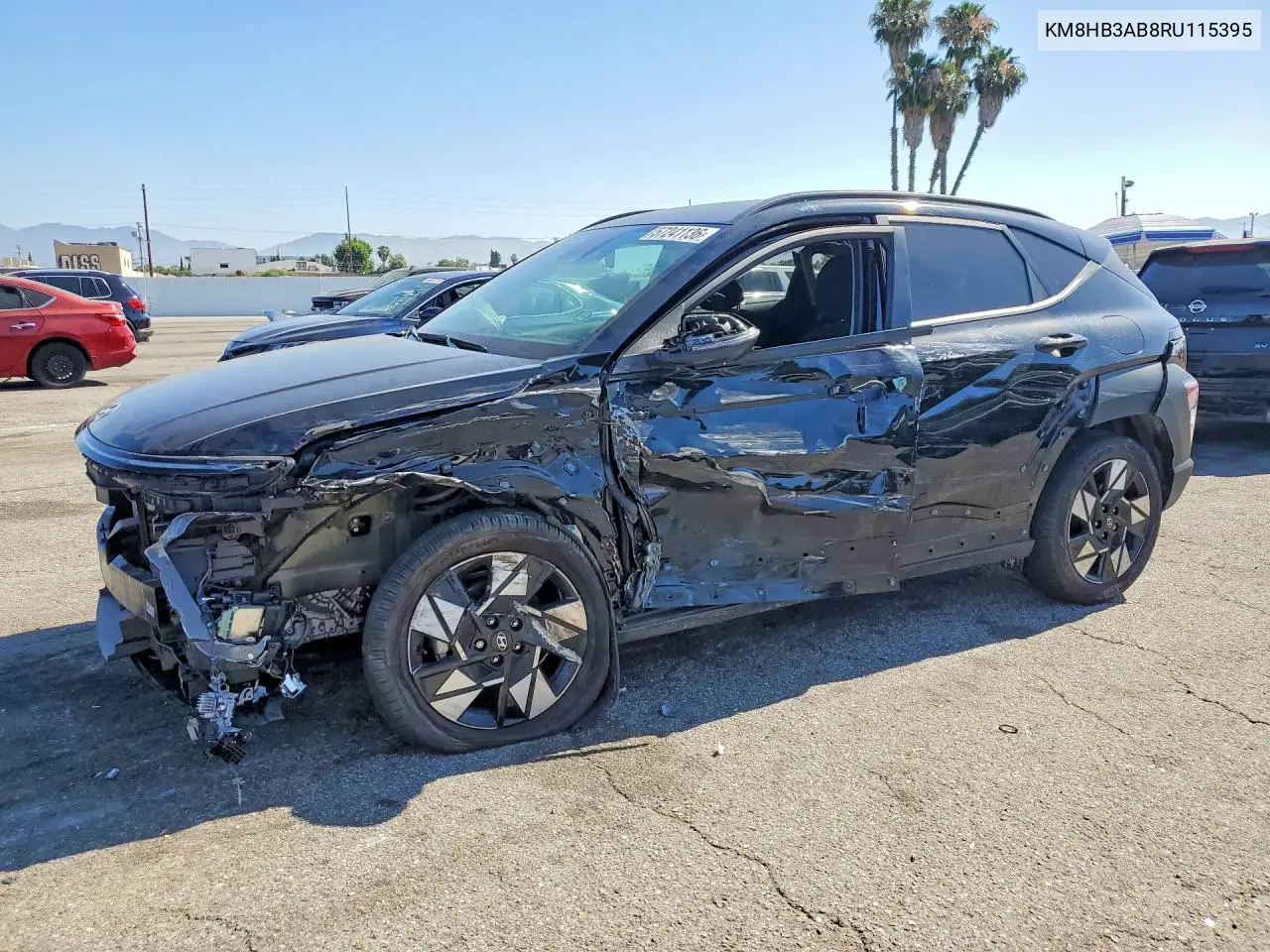 2024 Hyundai Kona Sel VIN: KM8HB3AB8RU115395 Lot: 57241136