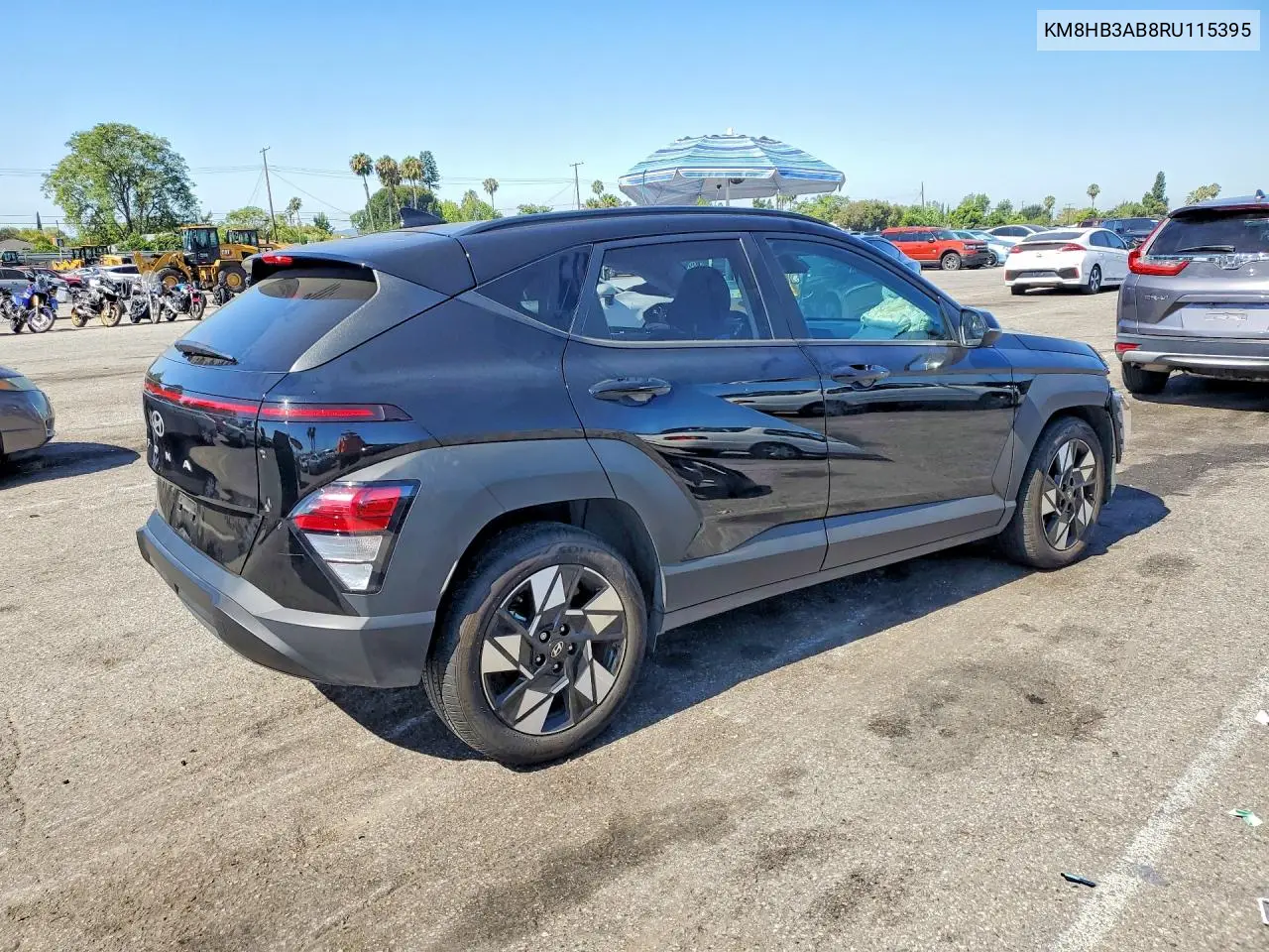 2024 Hyundai Kona Sel VIN: KM8HB3AB8RU115395 Lot: 57241136