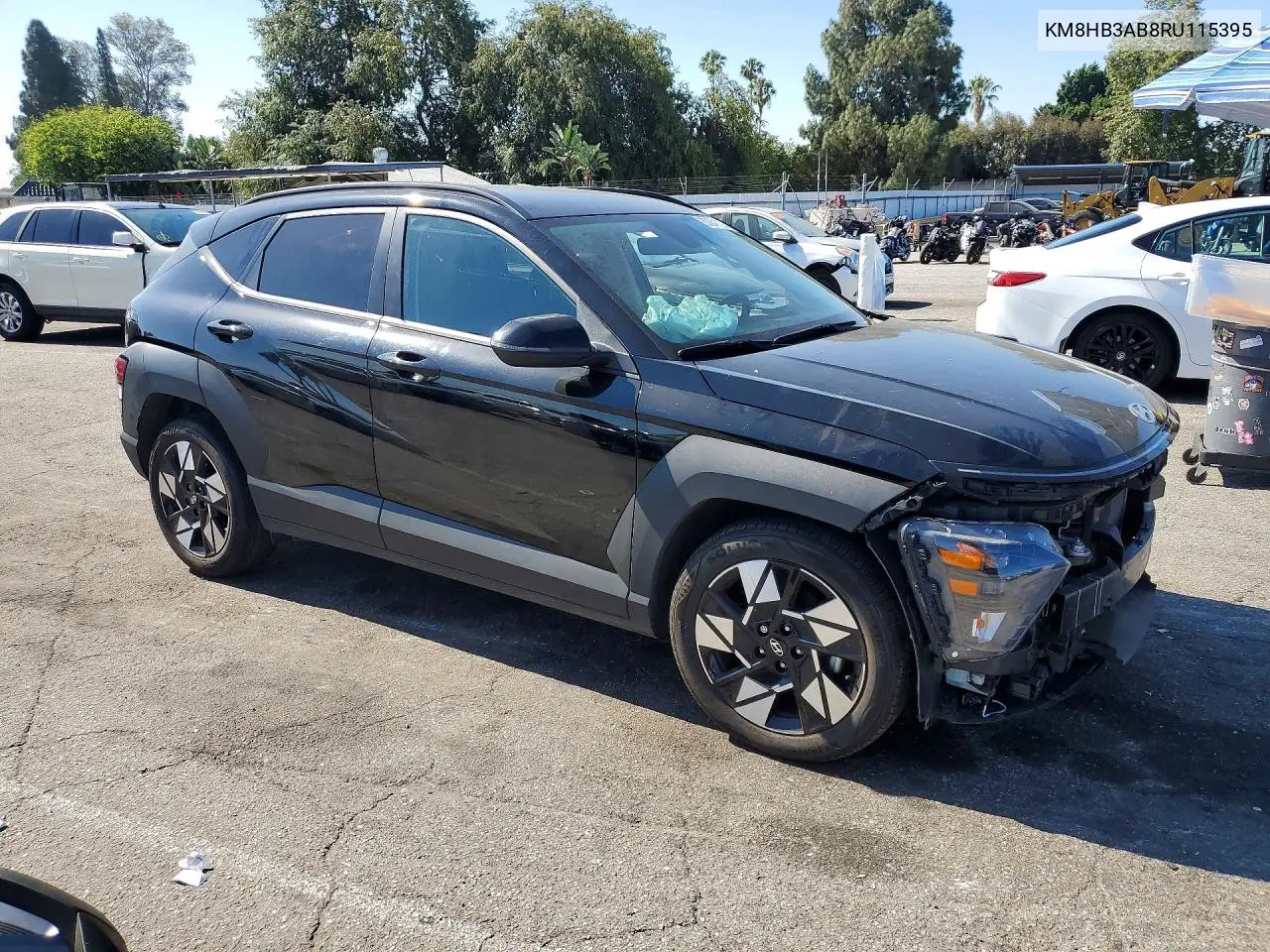 2024 Hyundai Kona Sel VIN: KM8HB3AB8RU115395 Lot: 57241136