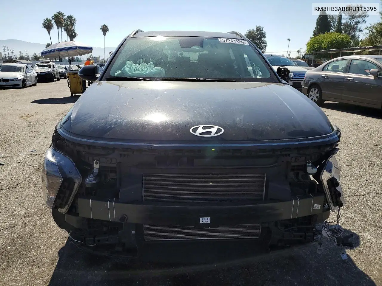 2024 Hyundai Kona Sel VIN: KM8HB3AB8RU115395 Lot: 57241136