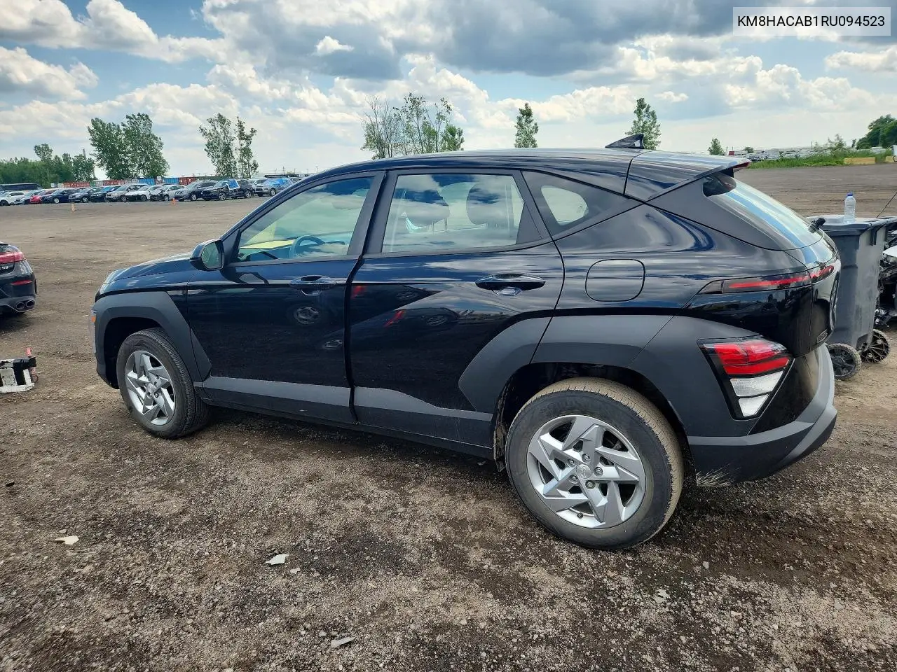 2024 Hyundai Kona Se VIN: KM8HACAB1RU094523 Lot: 60111146