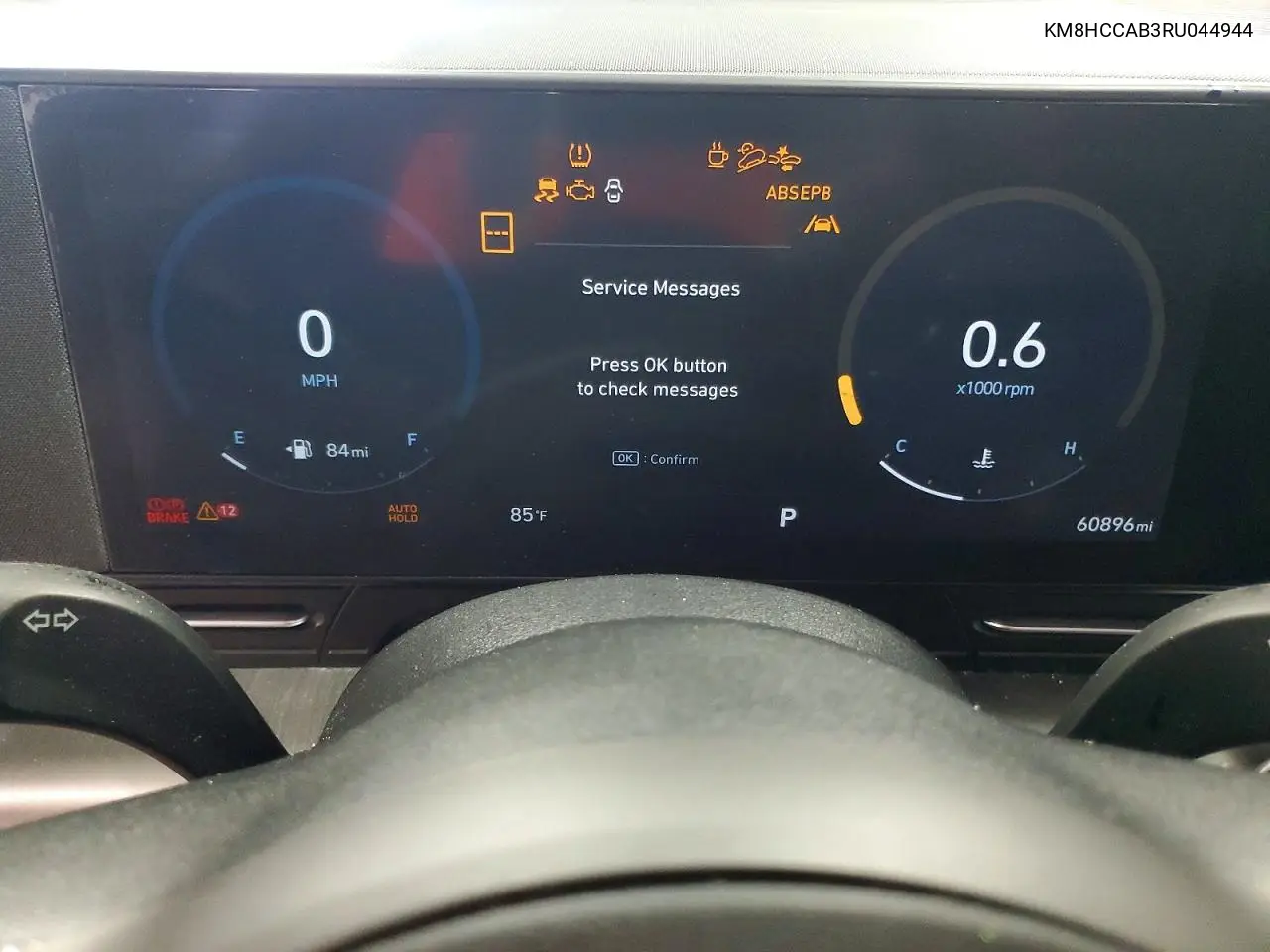 2024 Hyundai Kona Sel VIN: KM8HCCAB3RU044944 Lot: 60773706