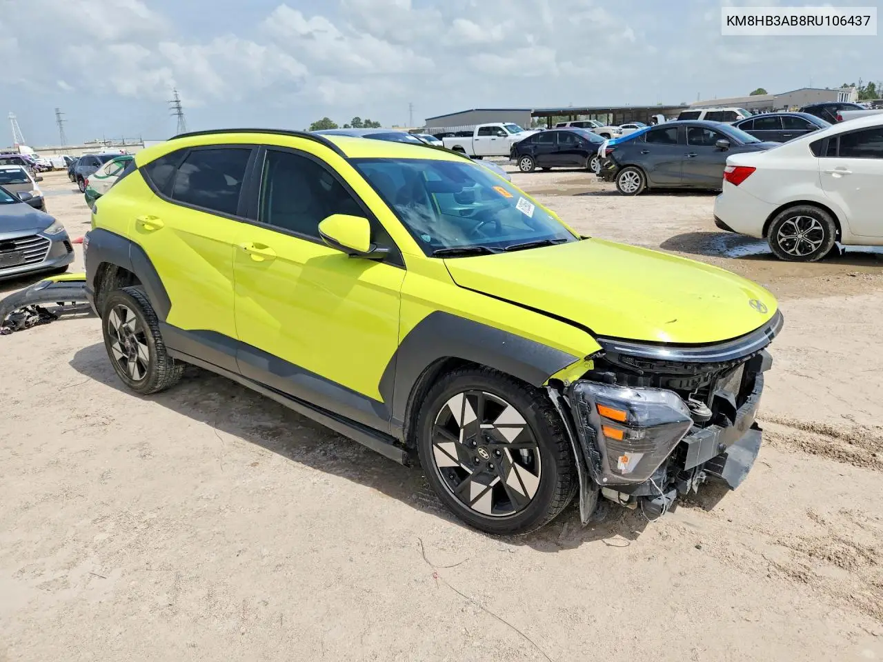 2024 Hyundai Kona Sel VIN: KM8HB3AB8RU106437 Lot: 61298506