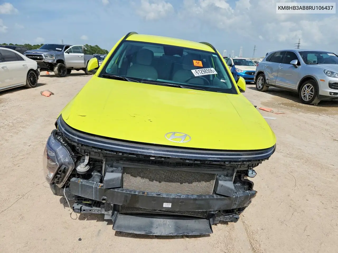 2024 Hyundai Kona Sel VIN: KM8HB3AB8RU106437 Lot: 61298506