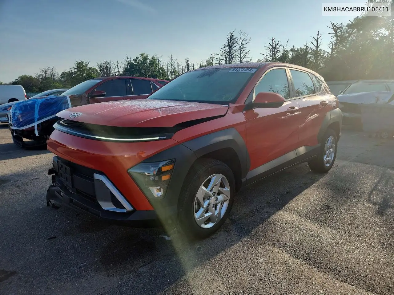 2024 Hyundai Kona Se VIN: KM8HACAB8RU106411 Lot: 61672266
