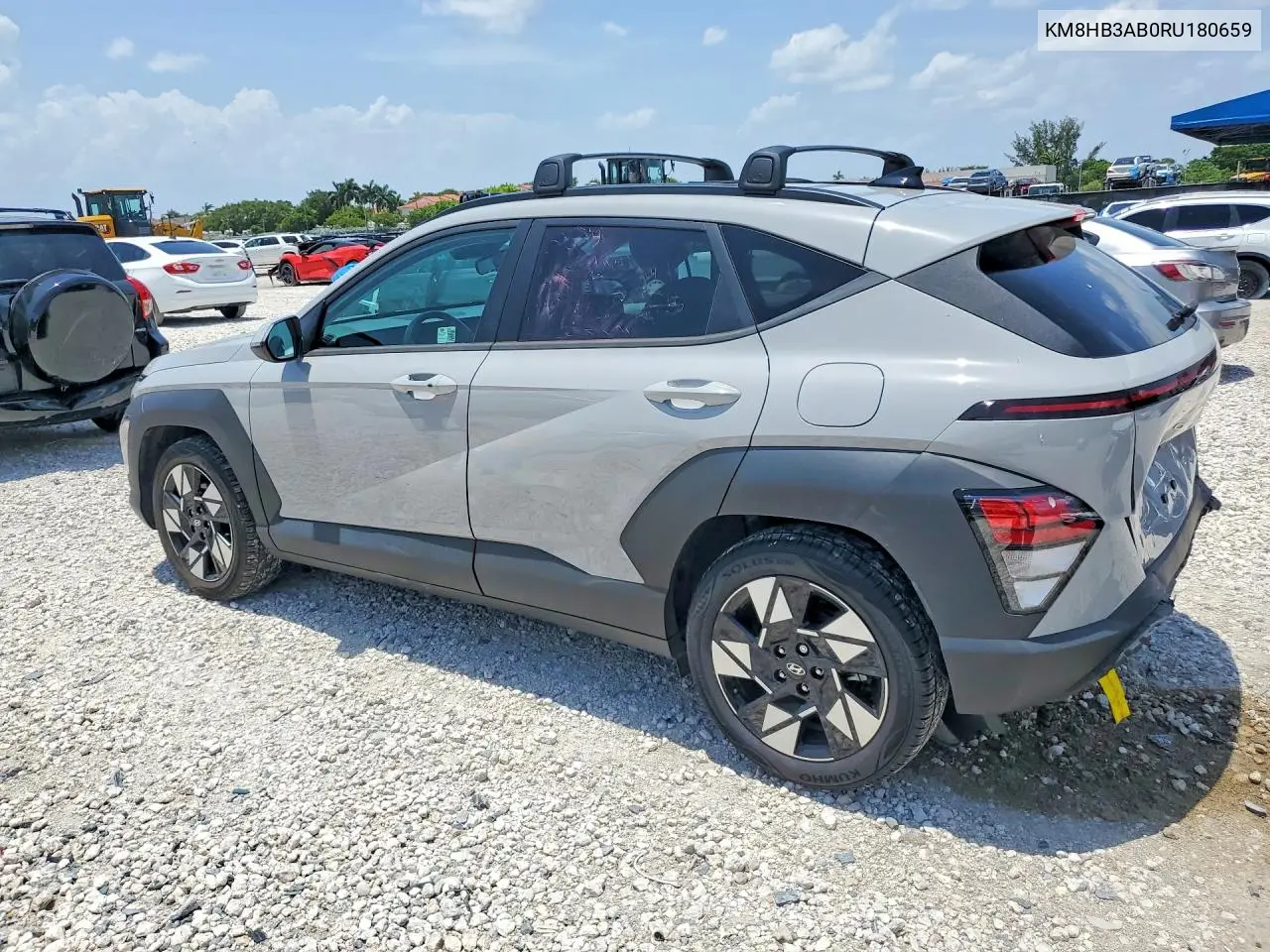 2024 Hyundai Kona Sel VIN: KM8HB3AB0RU180659 Lot: 61923106