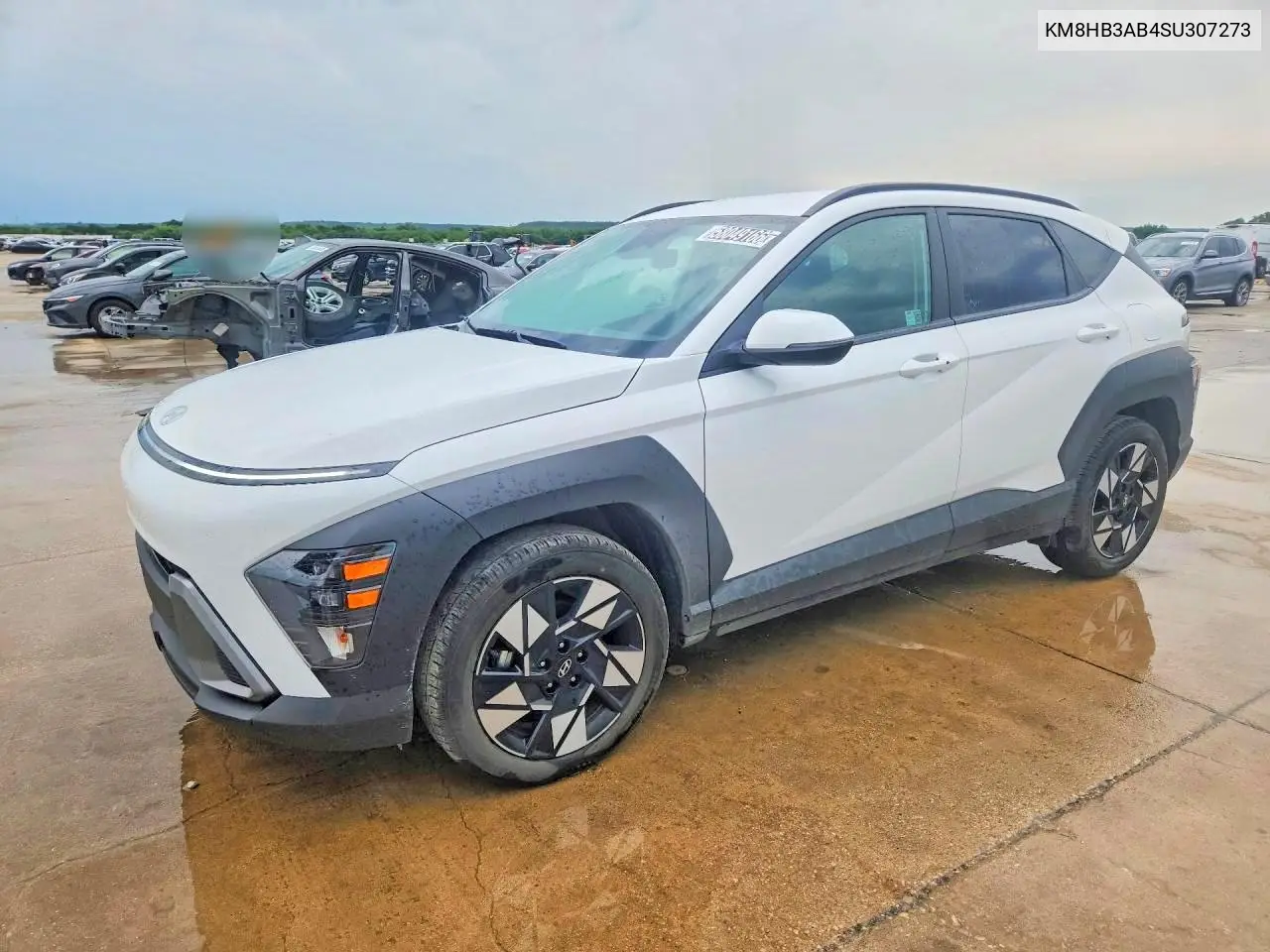 2025 Hyundai Kona Sel VIN: KM8HB3AB4SU307273 Lot: 58049166