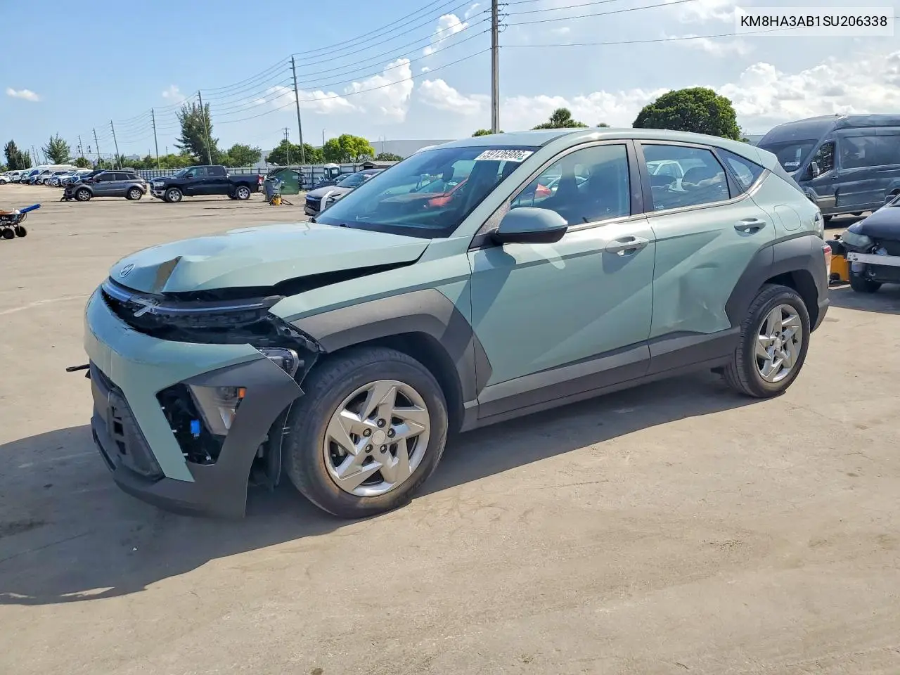 2025 Hyundai Kona Se VIN: KM8HA3AB1SU206338 Lot: 59126986