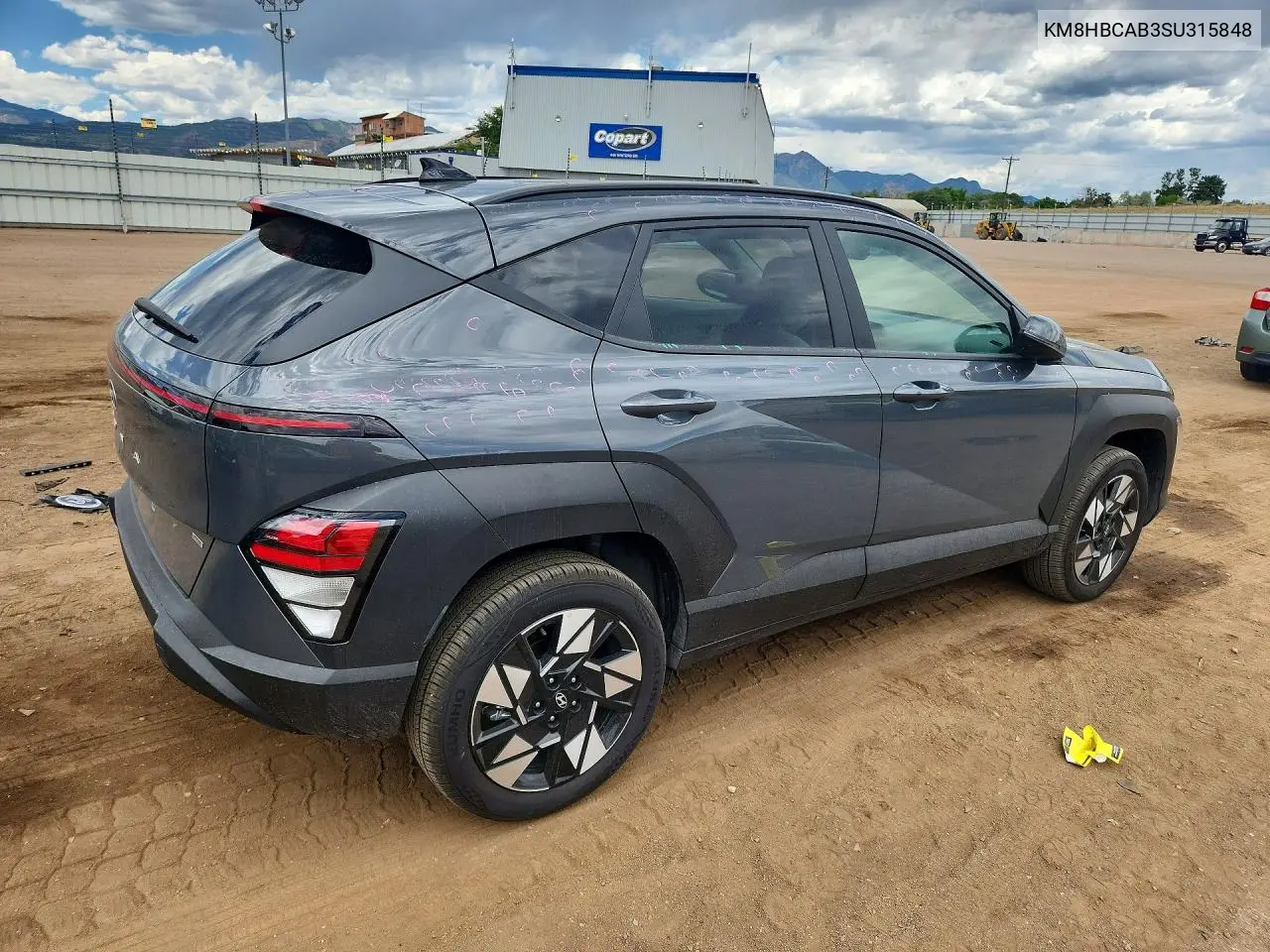 2025 Hyundai Kona Sel VIN: KM8HBCAB3SU315848 Lot: 60030926