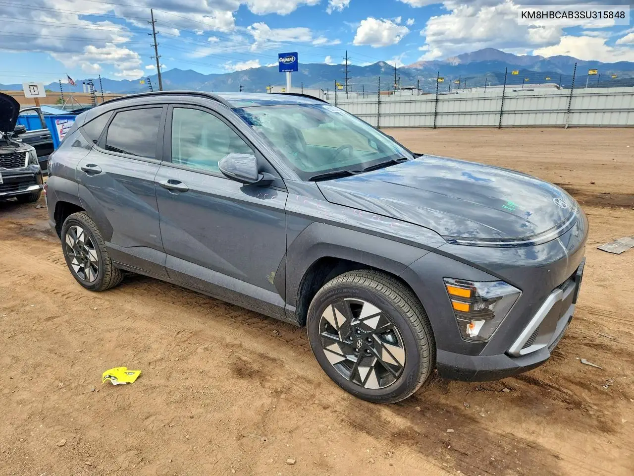 2025 Hyundai Kona Sel VIN: KM8HBCAB3SU315848 Lot: 60030926