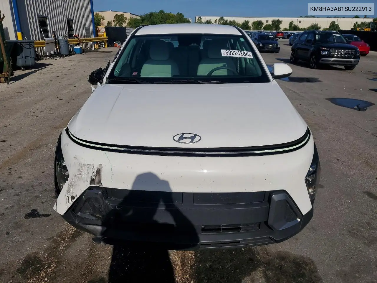 2025 Hyundai Kona Se VIN: KM8HA3AB1SU222913 Lot: 60224286