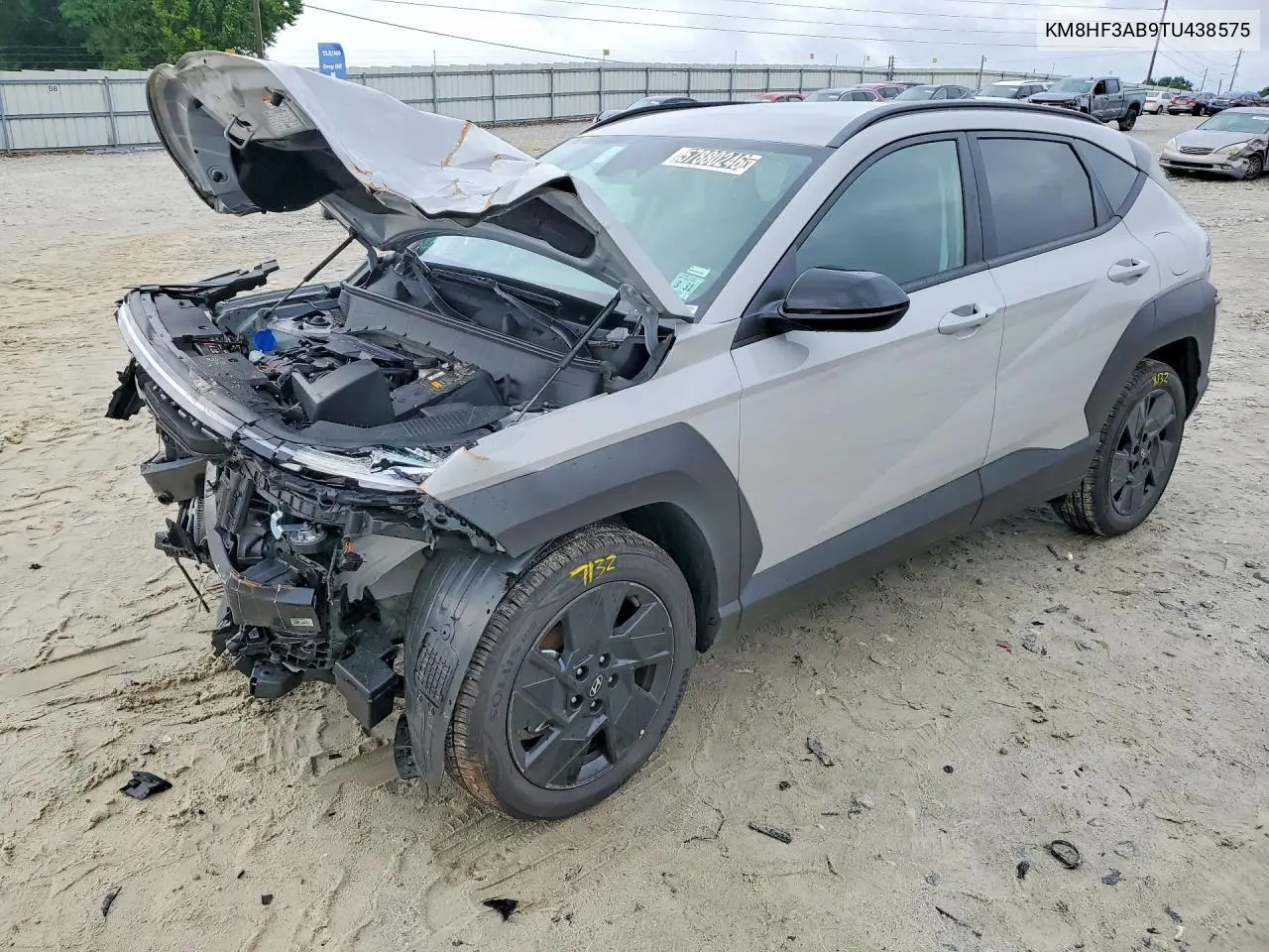 2026 Hyundai Kona Sel Sport VIN: KM8HF3AB9TU438575 Lot: 57880246