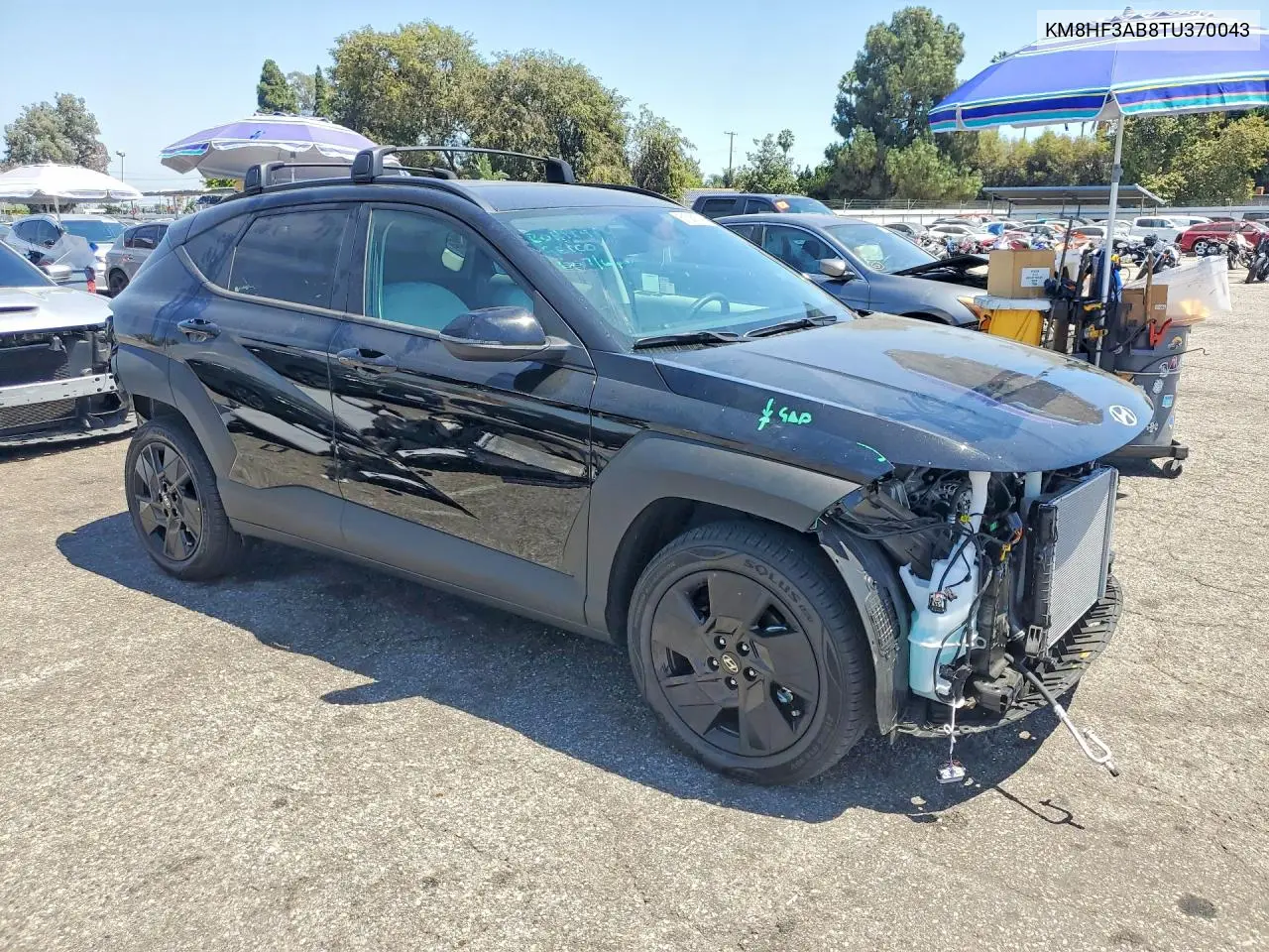 2026 Hyundai Kona Sel Sport VIN: KM8HF3AB8TU370043 Lot: 61369746
