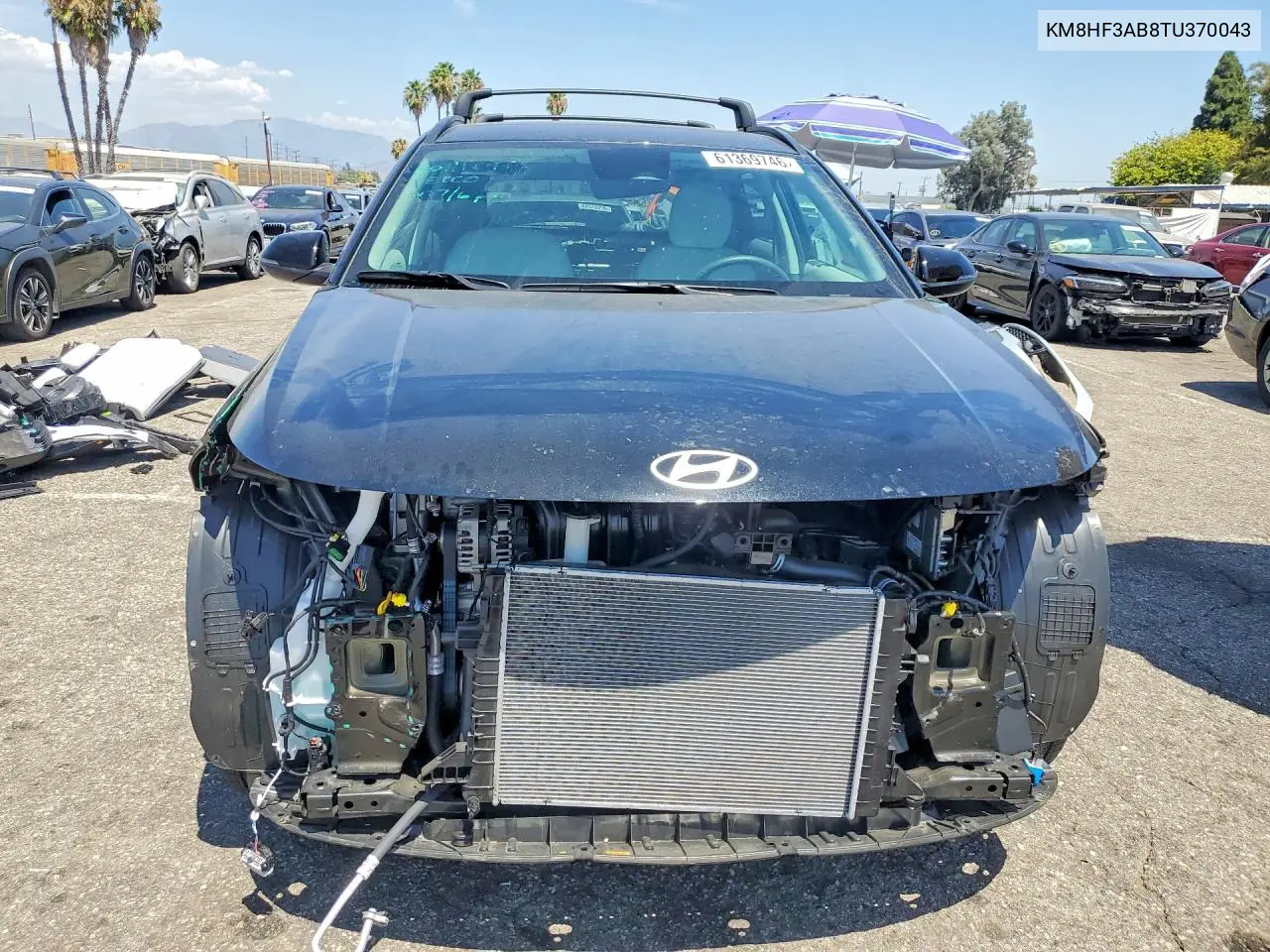 2026 Hyundai Kona Sel Sport VIN: KM8HF3AB8TU370043 Lot: 61369746