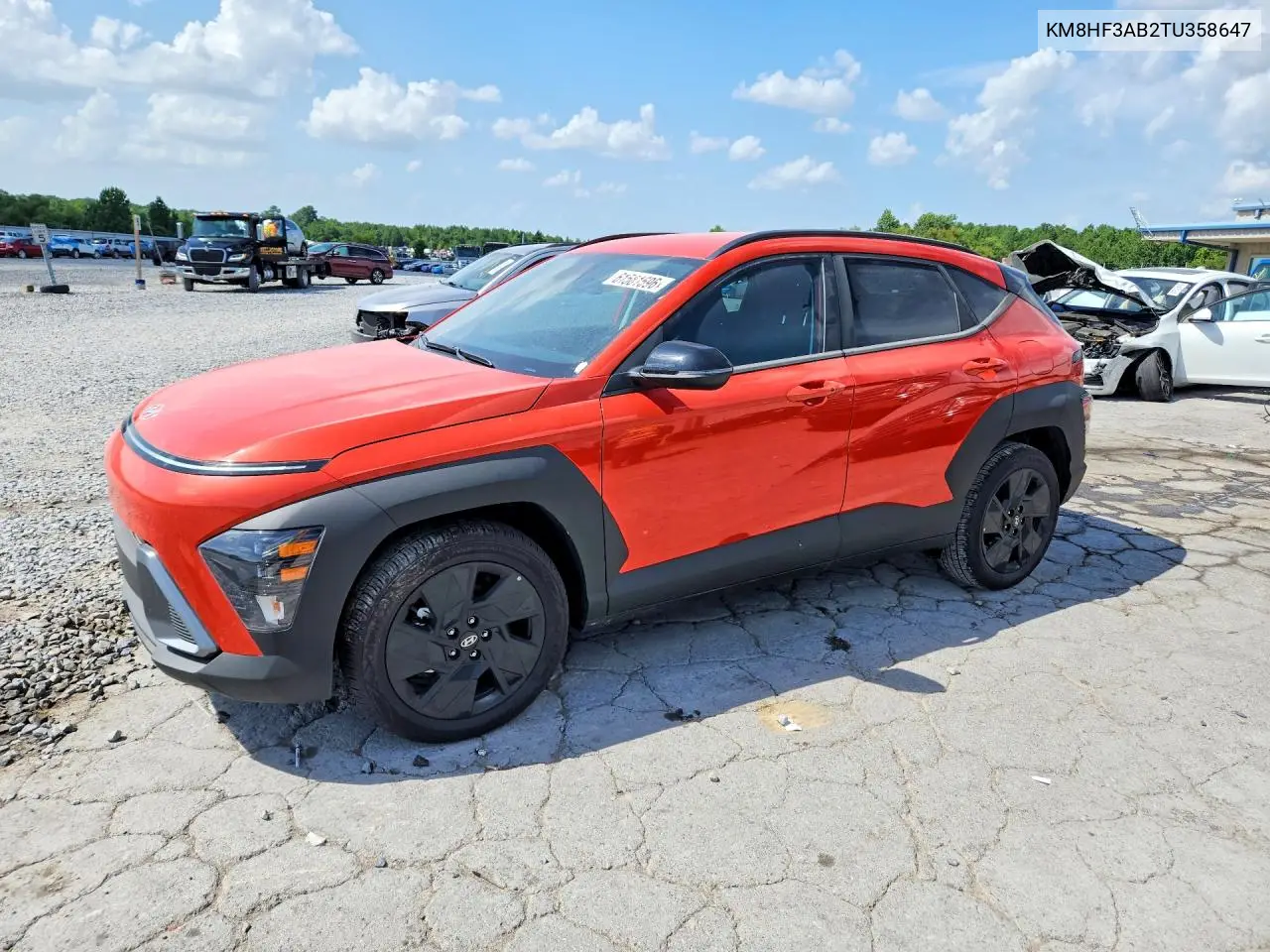 2026 Hyundai Kona Sel Sport VIN: KM8HF3AB2TU358647 Lot: 61581596