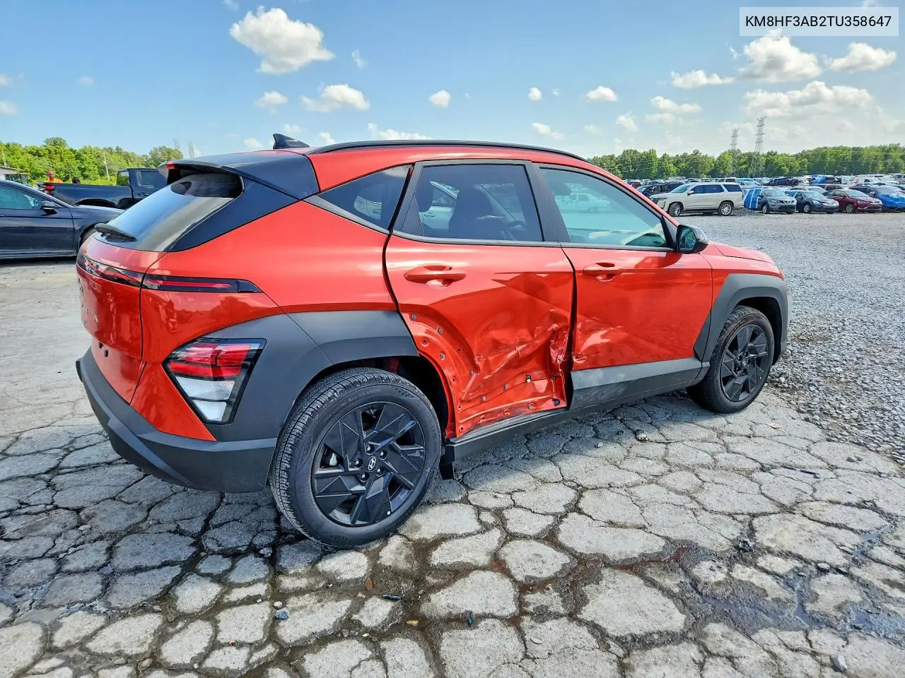 2026 Hyundai Kona Sel Sport VIN: KM8HF3AB2TU358647 Lot: 61581596