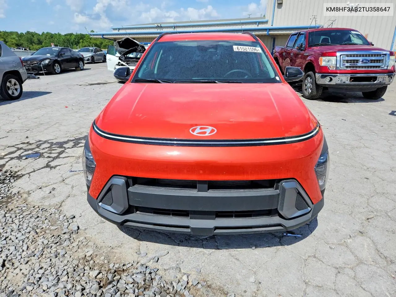 2026 Hyundai Kona Sel Sport VIN: KM8HF3AB2TU358647 Lot: 61581596