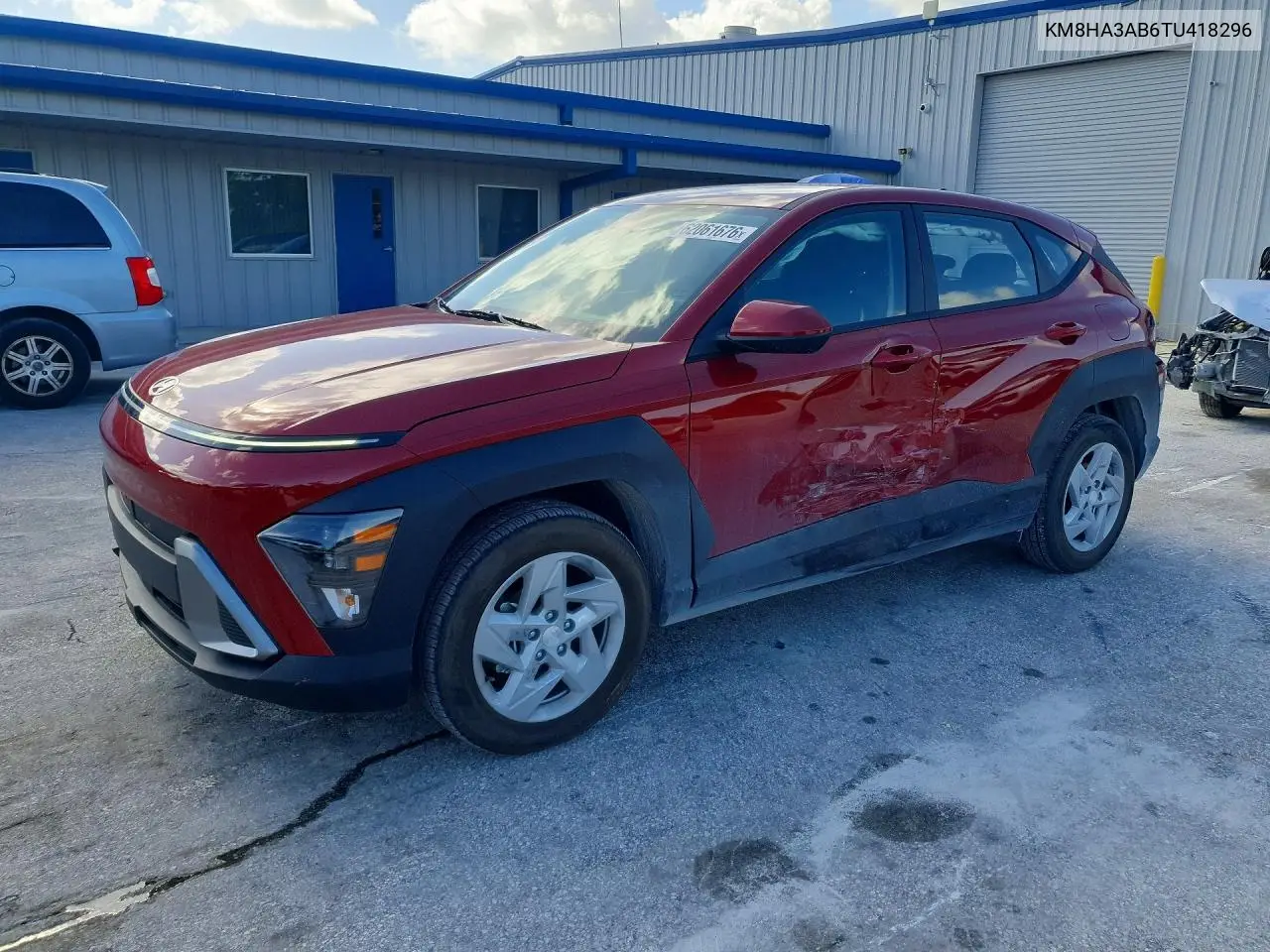 2026 Hyundai Kona Se VIN: KM8HA3AB6TU418296 Lot: 62061676