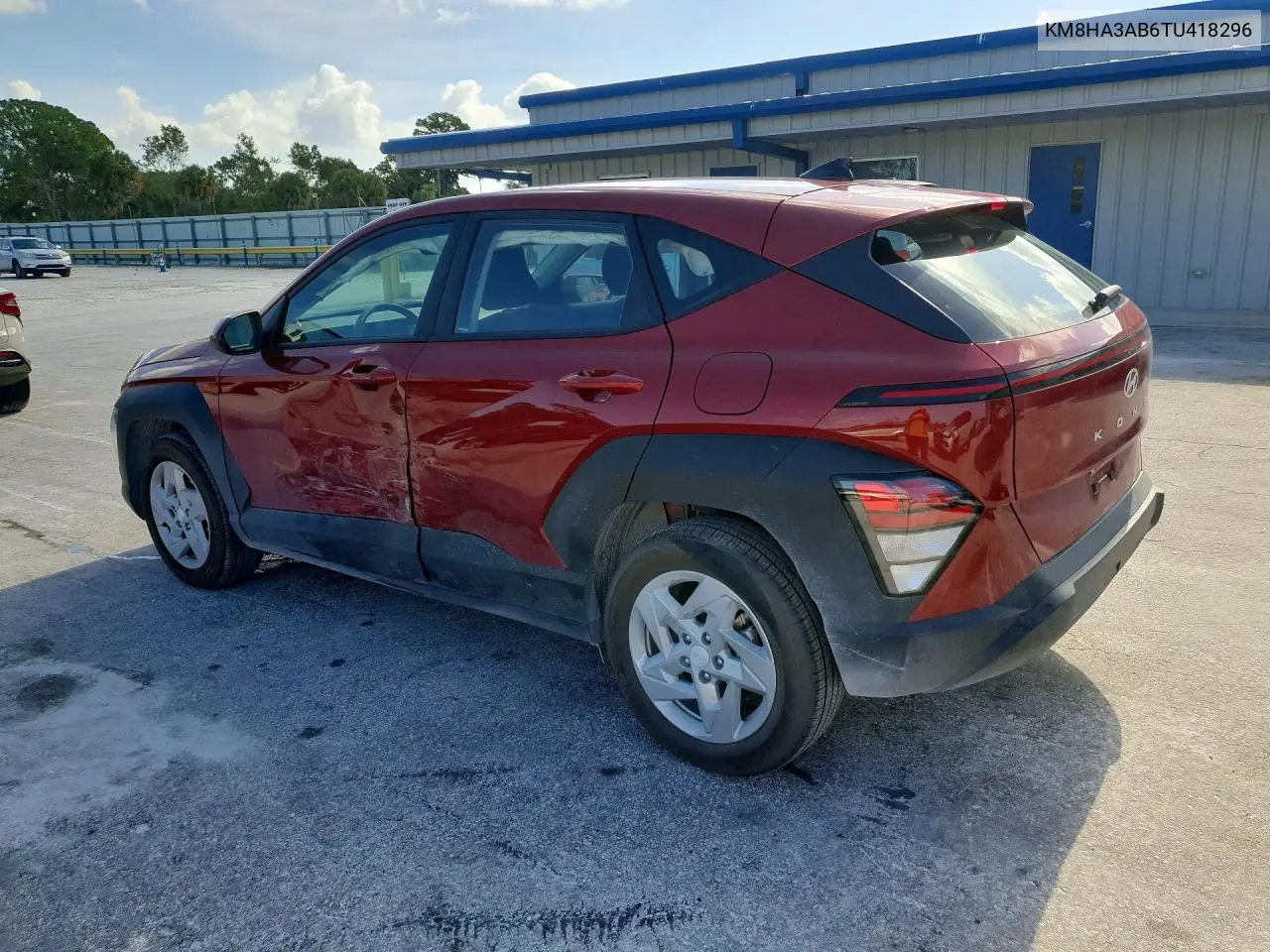 2026 Hyundai Kona Se VIN: KM8HA3AB6TU418296 Lot: 62061676