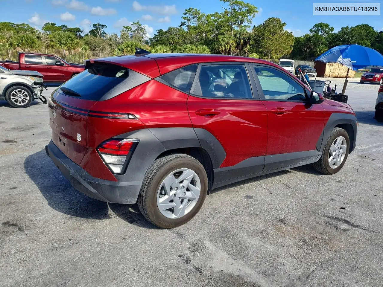 2026 Hyundai Kona Se VIN: KM8HA3AB6TU418296 Lot: 62061676