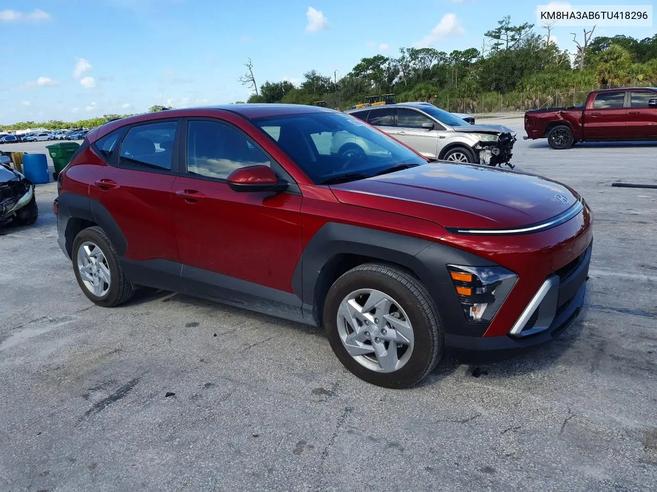 2026 Hyundai Kona Se VIN: KM8HA3AB6TU418296 Lot: 62061676