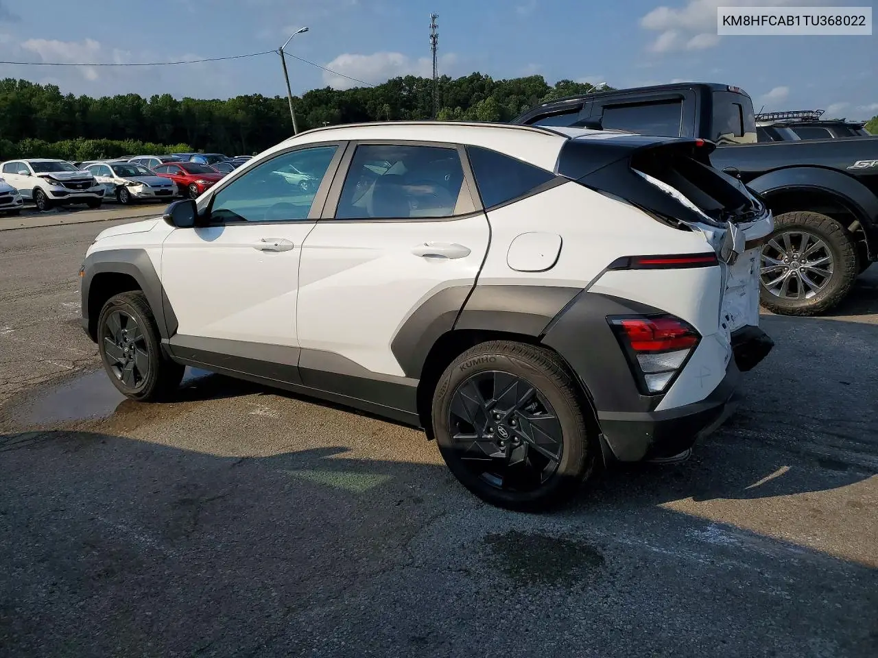 2026 Hyundai Kona Sel Sport VIN: KM8HFCAB1TU368022 Lot: 62105106