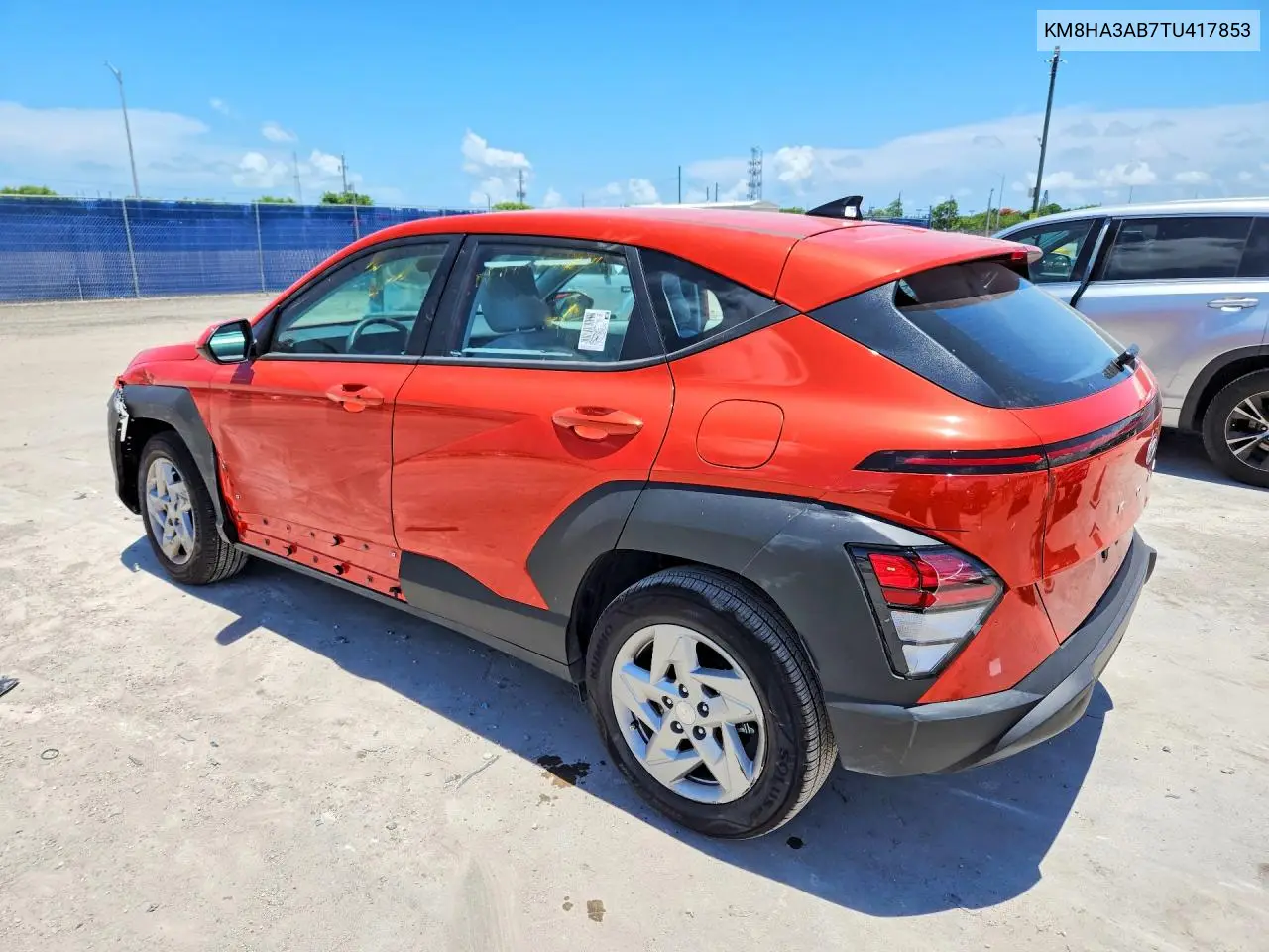 2026 Hyundai Kona Se VIN: KM8HA3AB7TU417853 Lot: 79136305