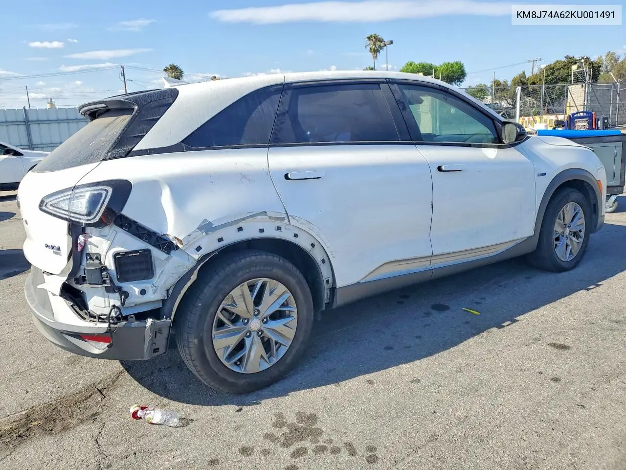 2019 Hyundai Nexo Blue VIN: KM8J74A62KU001491 Lot: 55313466