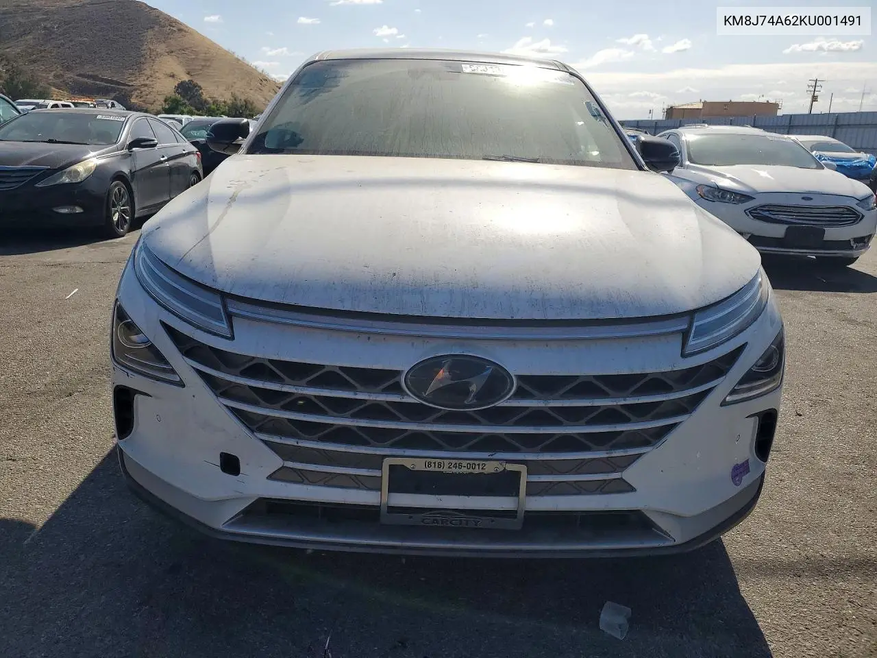 2019 Hyundai Nexo Blue VIN: KM8J74A62KU001491 Lot: 55313466