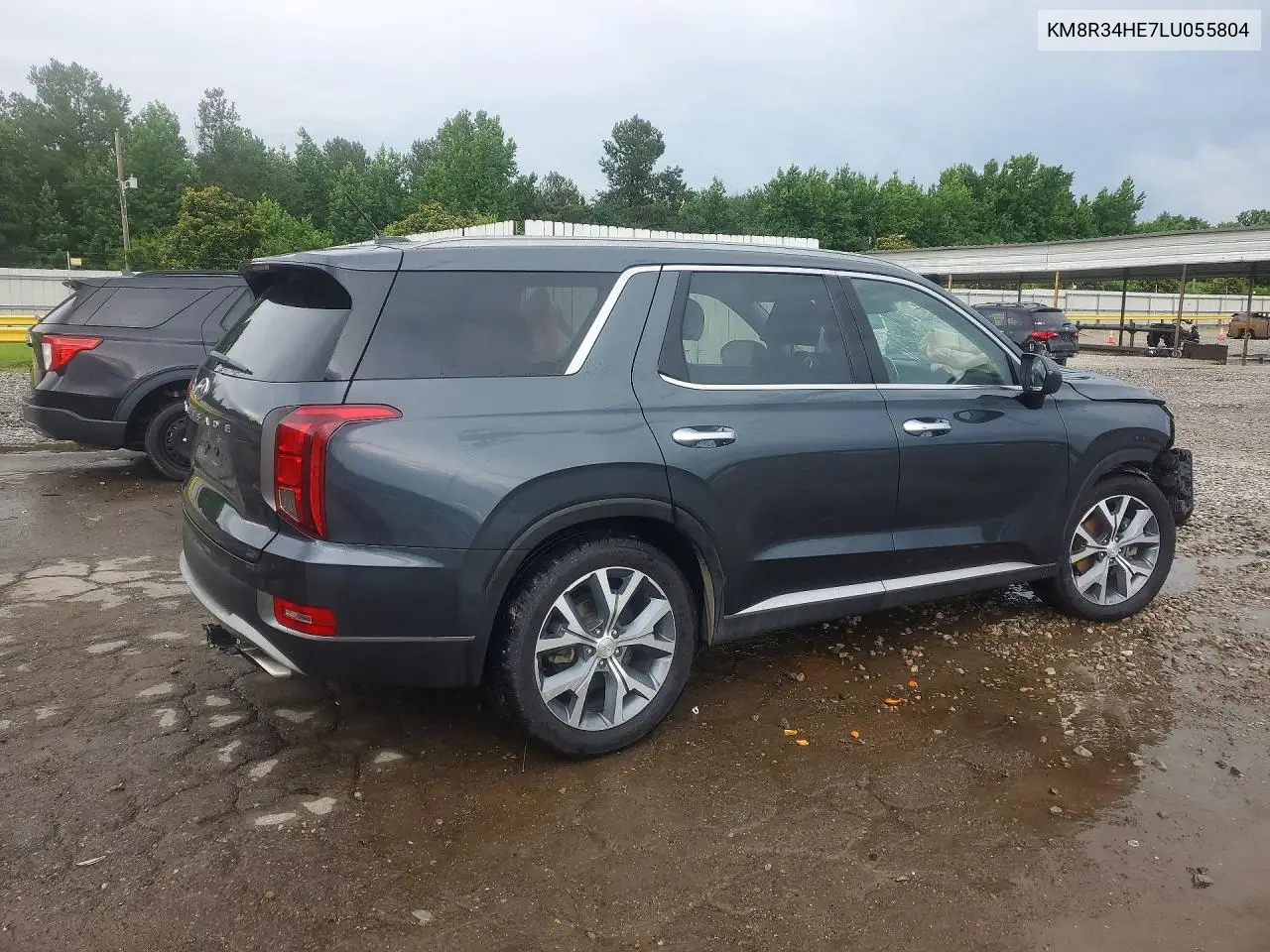 2020 Hyundai Palisade Sel VIN: KM8R34HE7LU055804 Lot: 57153796