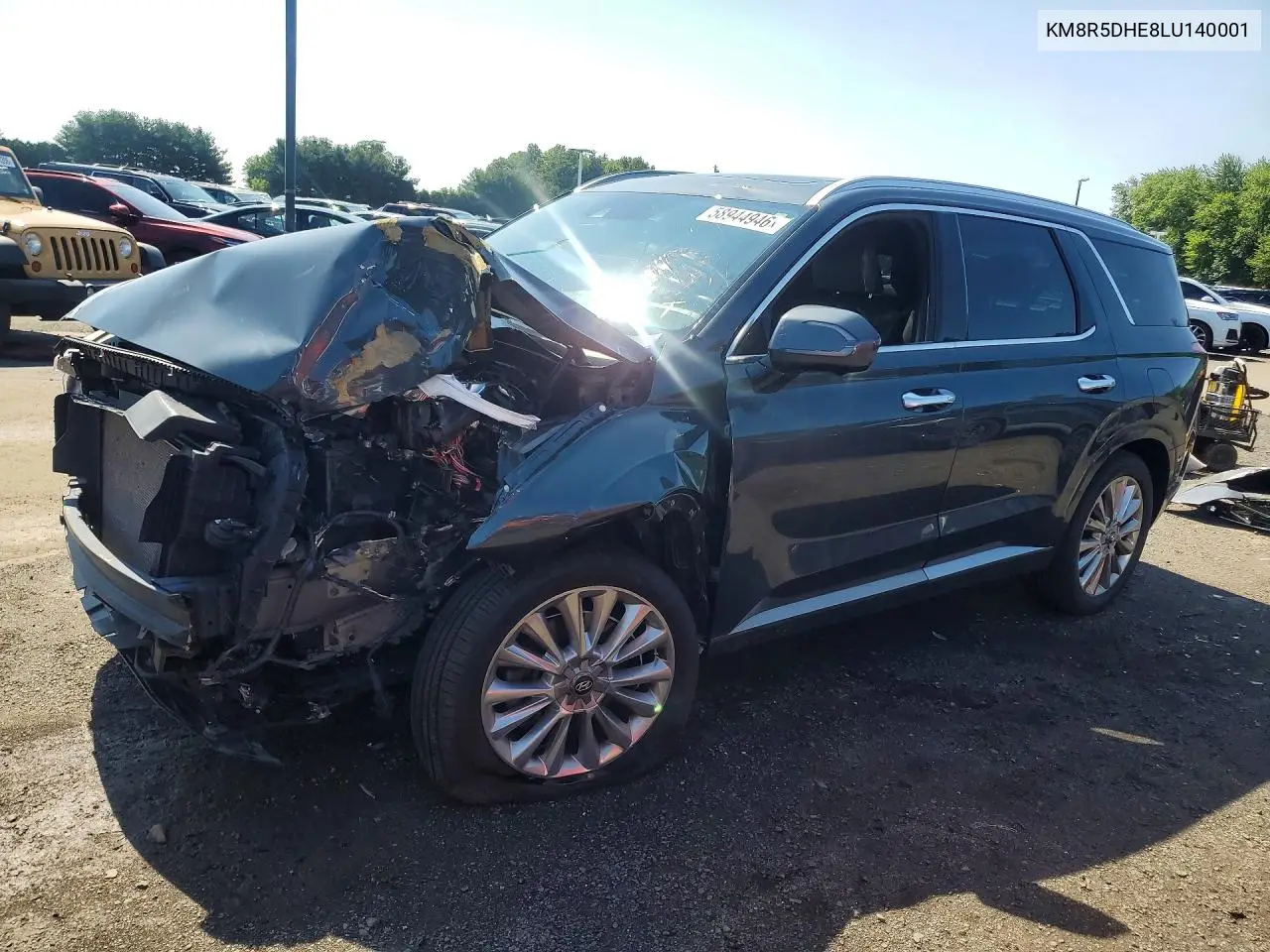 2020 Hyundai Palisade Limited VIN: KM8R5DHE8LU140001 Lot: 58944946