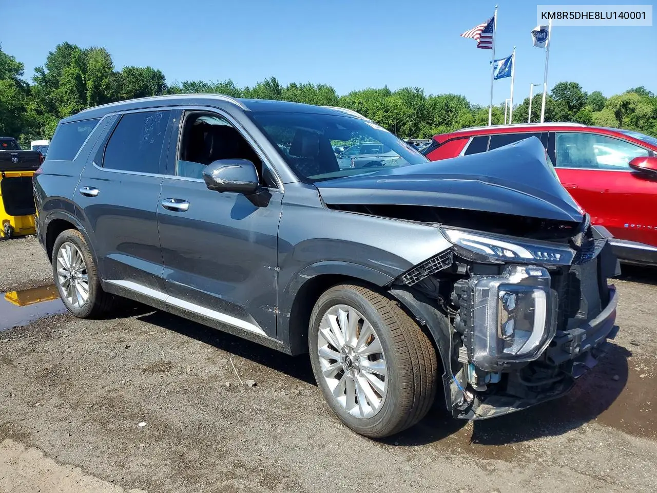 2020 Hyundai Palisade Limited VIN: KM8R5DHE8LU140001 Lot: 58944946