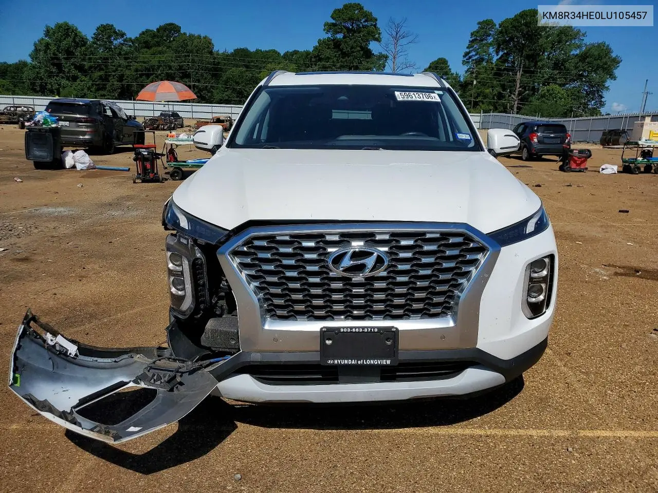 2020 Hyundai Palisade Sel VIN: KM8R34HE0LU105457 Lot: 59613706