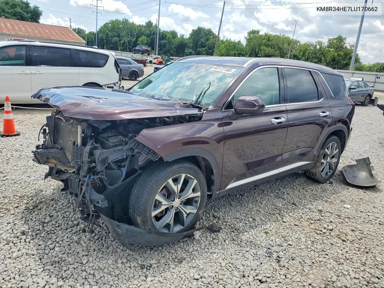 2020 Hyundai Palisade Sel VIN: KM8R34HE7LU170662 Lot: 60172166